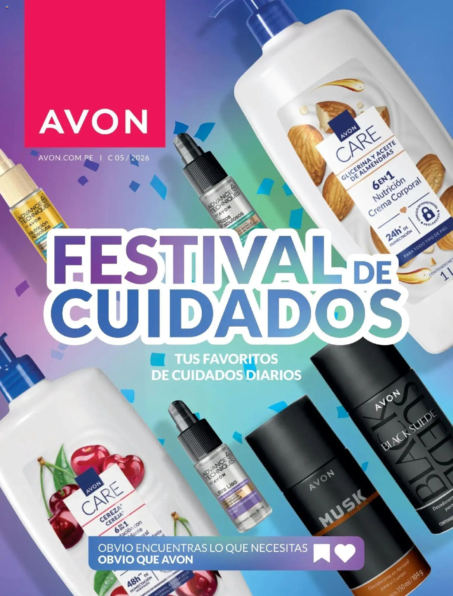 Catálogo Avon válido desde 10.03.2026 | Página: 1 | Productos: Desodorante, Aceite, Crema, Almendras