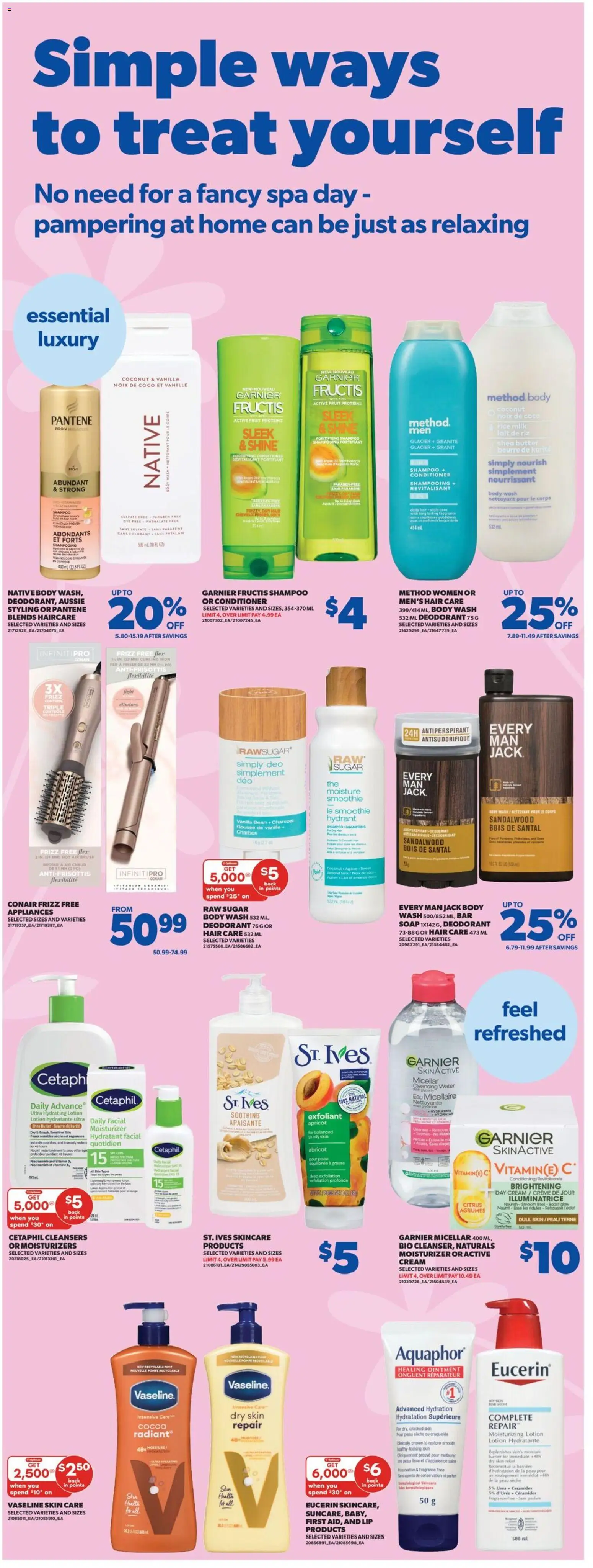 Real Canadian Superstore flyer valid from 09.04.2026 | Page: 26 | Products: Fragrance, Brush, Shampoo, Conditioner