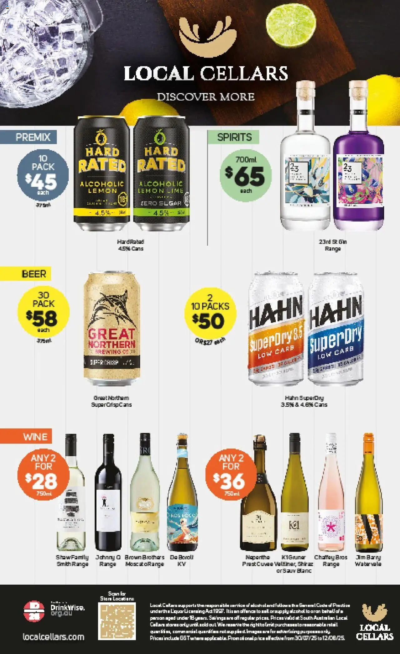 Foodland catalogue - valid from 06.08.2025 | Page: 29 | Products: Wine, Beer, Gin, Lime