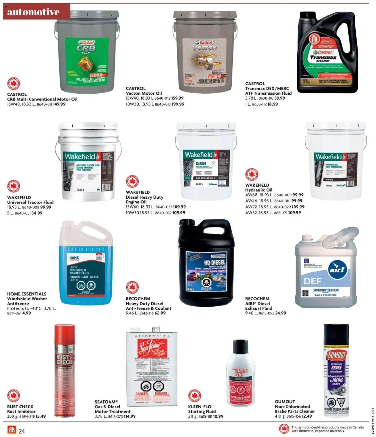 Home Hardware flyer valid from 02.04.2026 | Page: 24 | Products: Oil