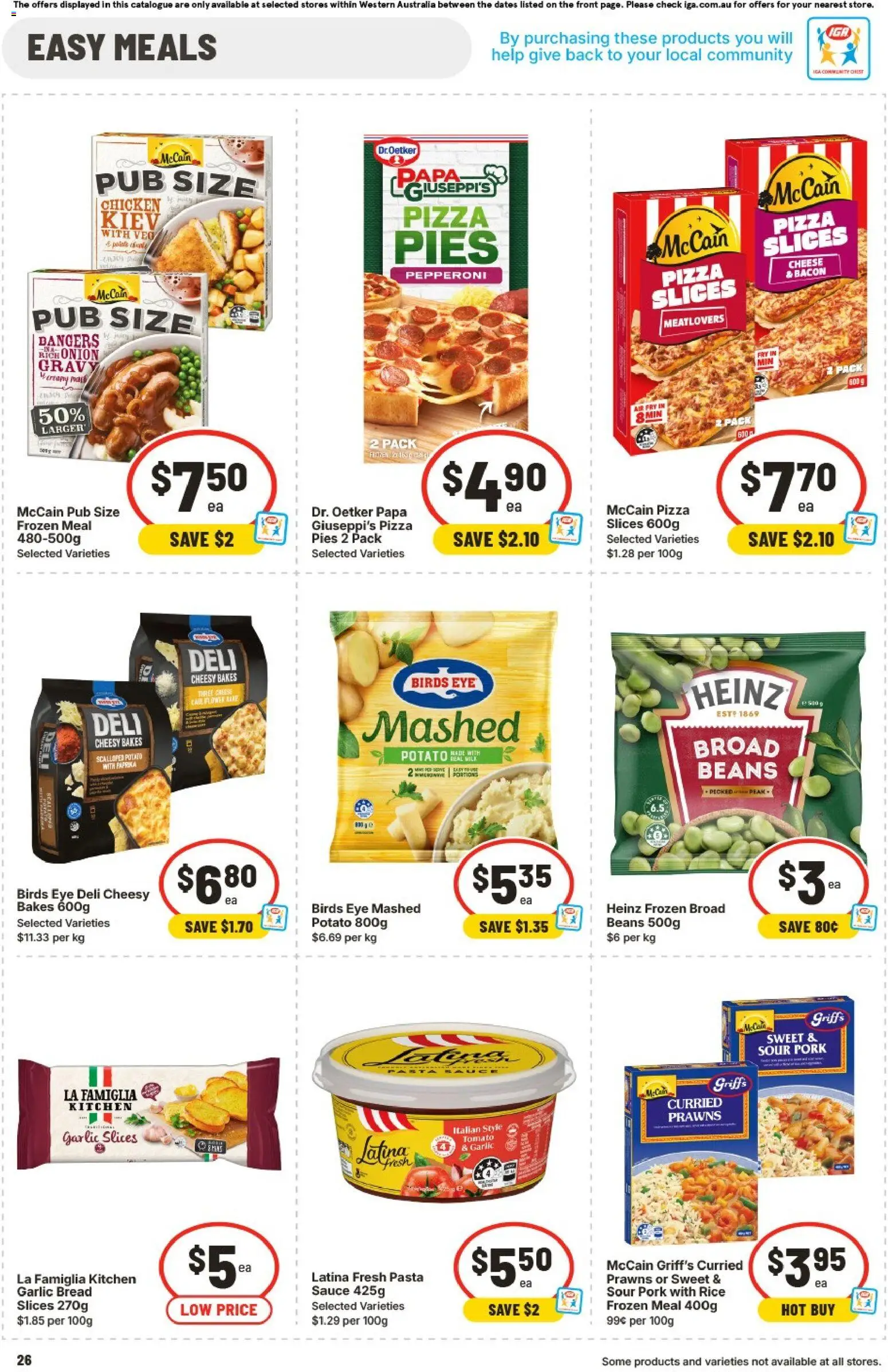 IGA catalogue - valid from 04.02.2026 | Page: 33 | Products: Bacon, Bread, Pork, Pasta