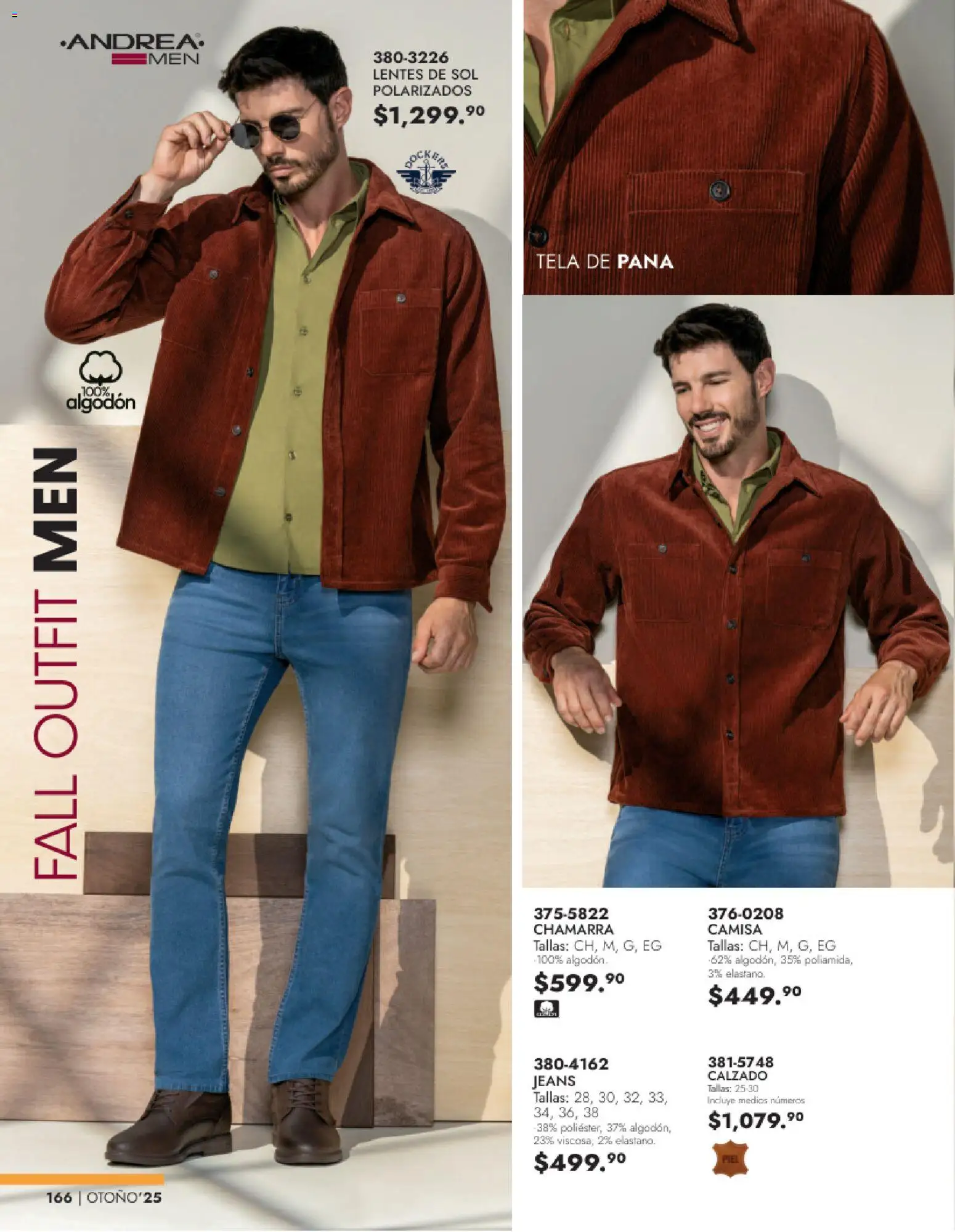 Nuevas ofertas de Andrea válidas en toda la República Mexicana desde el 26.11.2025. ¡Encuentra las mejores ofertas en Andrea catálogo Vestir Caballero otoño! | Página: 4 | Productos: Lentes, Camisa, Chamarra, Lentes de sol