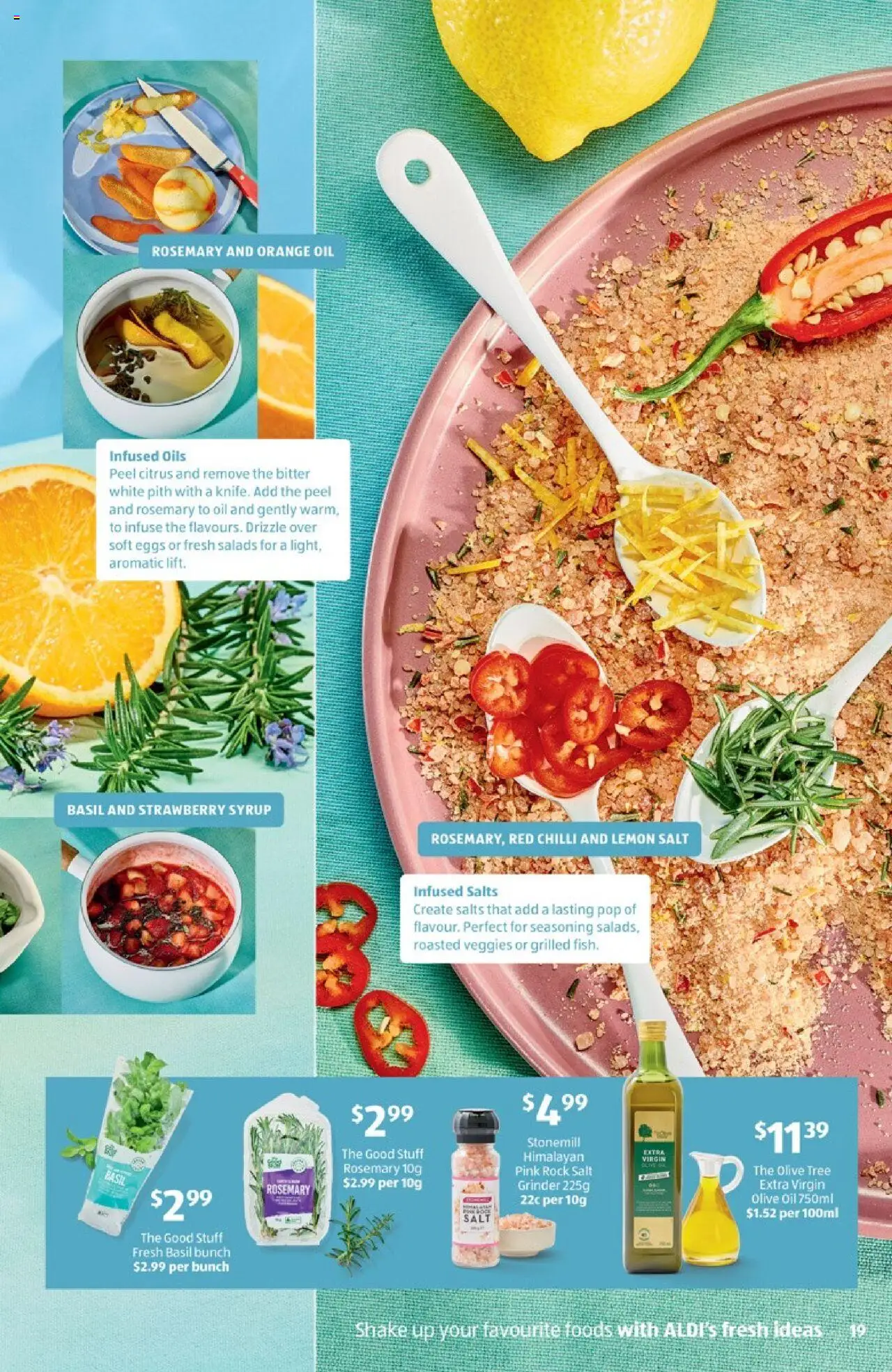Aldi catalogue - valid from 24.09.2025 | Page: 19 | Products: Oil, Peel, Salt, Chilli