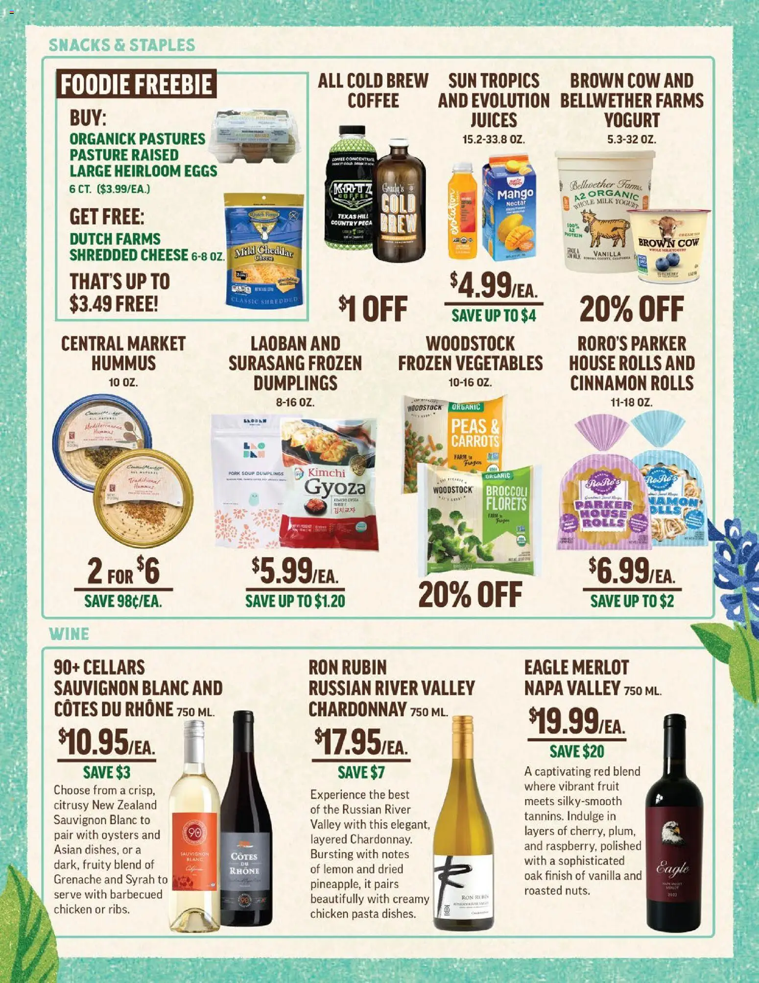 Central Market Weekly Ad - valid from 15.04.2026 | Page: 5 | Products: Milk, Yogurt, Coffee, Pasta