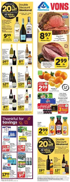 Preview of Vons weekly ads valid from 19.11.2025