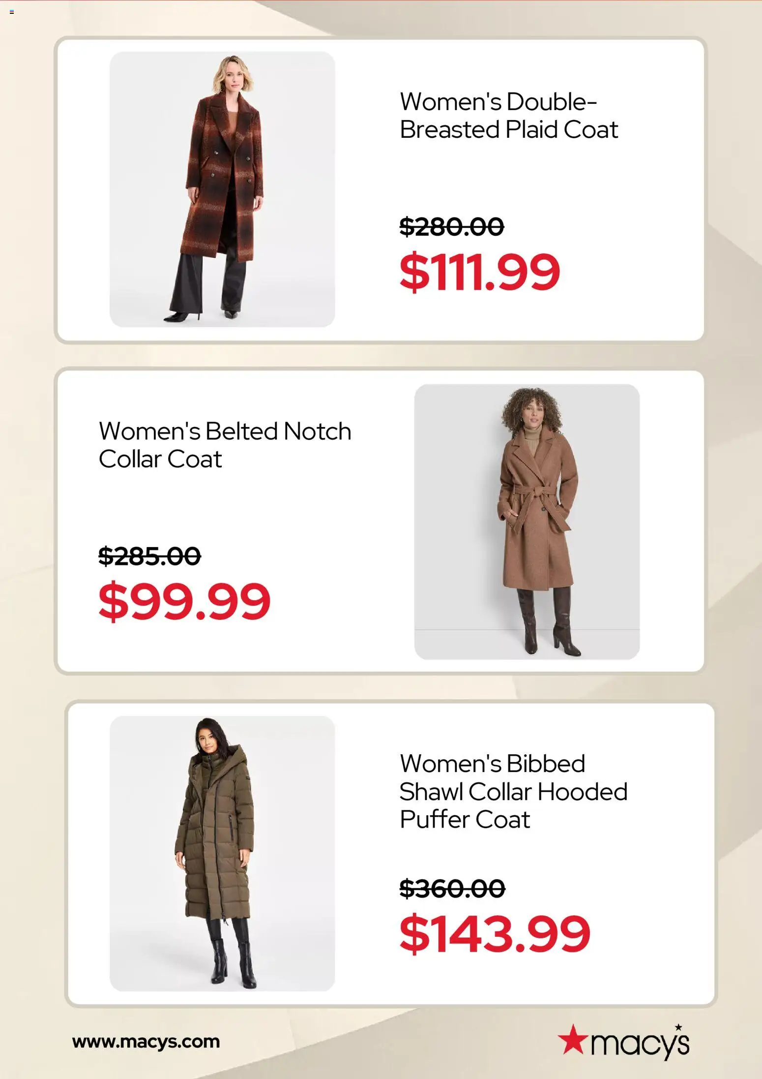 Macy's Black Friday - valid from 10.11.2025 | Page: 5 | Products: Coat, Shawl