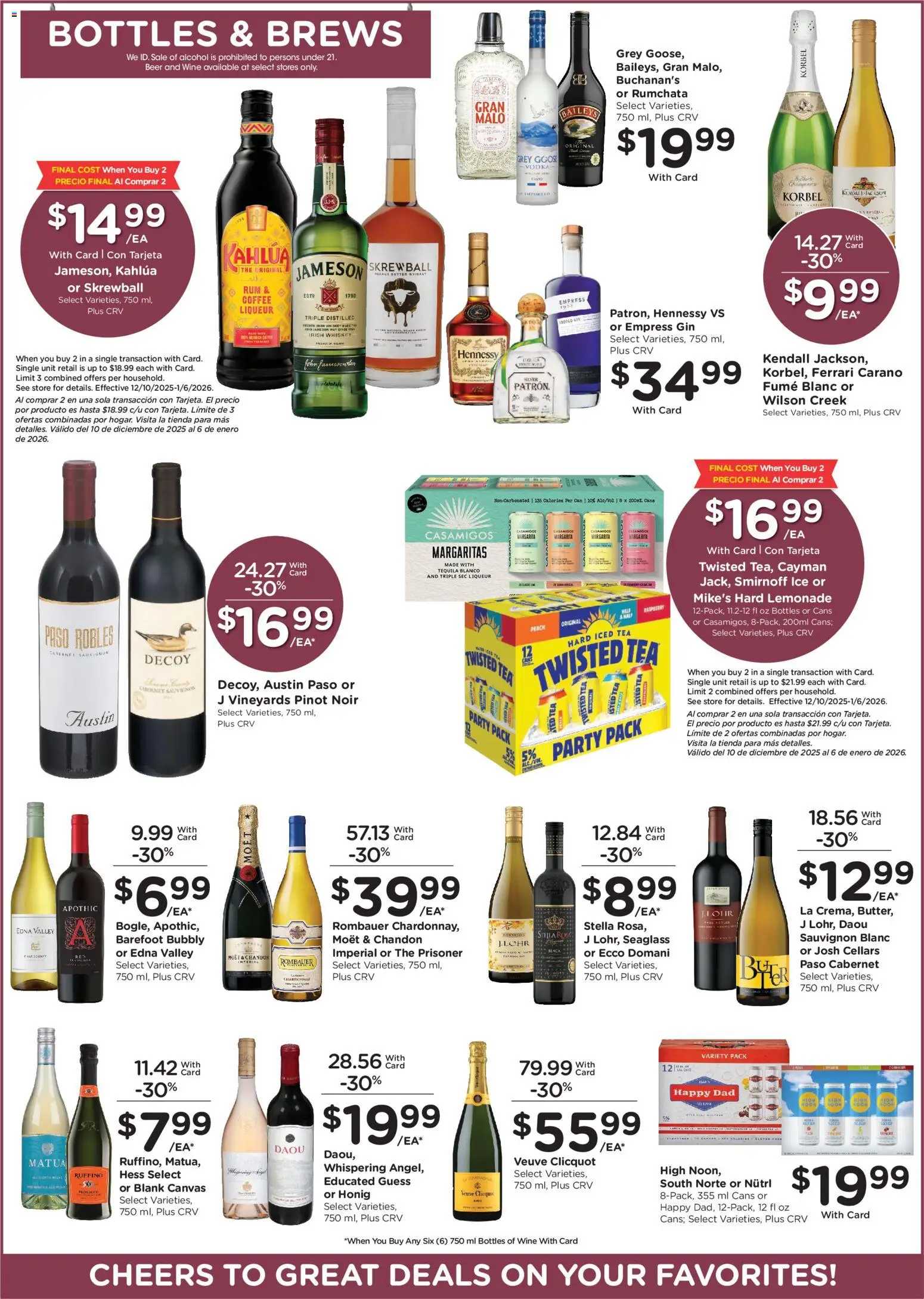 Ralphs Weekly Ad - valid from 17.12.2025 | Page: 13 | Products: Coffee, Vodka, Whiskey, Peach
