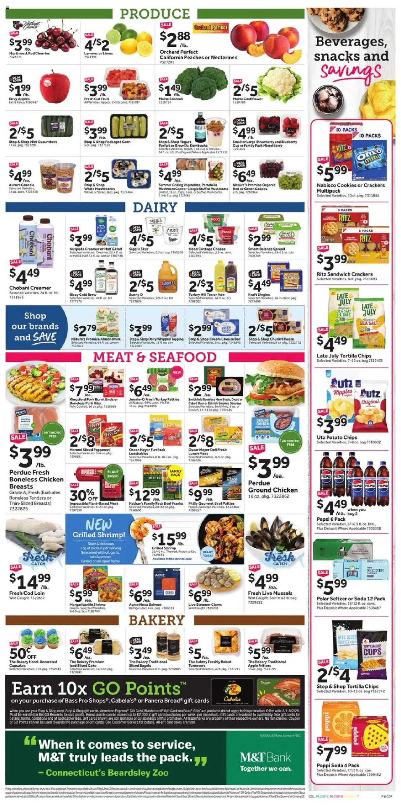 Stop & Shop Weekly Ad - valid from 01.08.2025 | Page: 11 | Products: Broccoli, Cherries, Chips, Cream