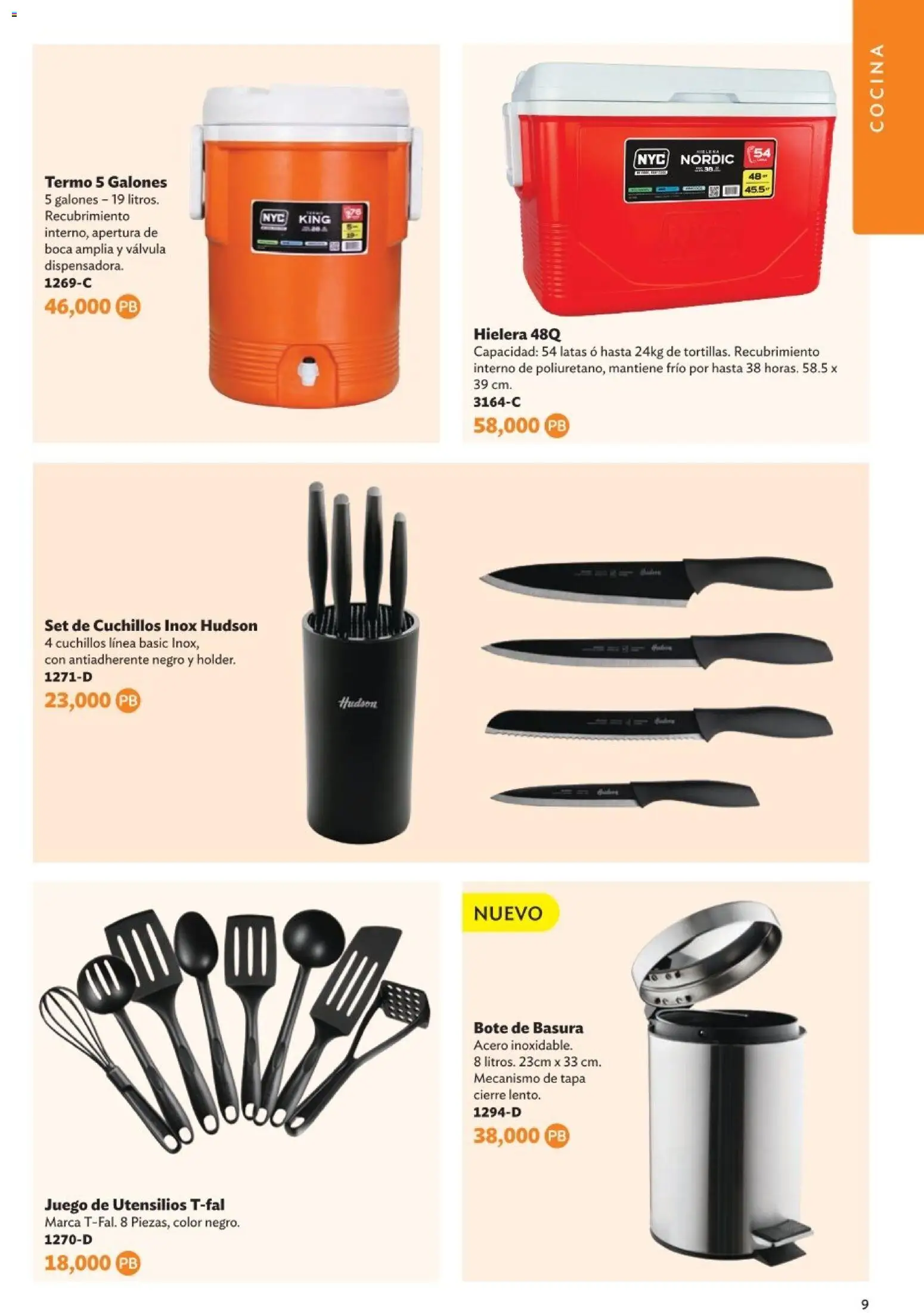 Nuevas ofertas de Betterware válidas en toda la República Mexicana desde el 05.01.2026. ¡Encuentra las mejores ofertas en Betterware Catálogo de Premios! | Página: 9 | Productos: Hielera, Juego, Cocina, Termo