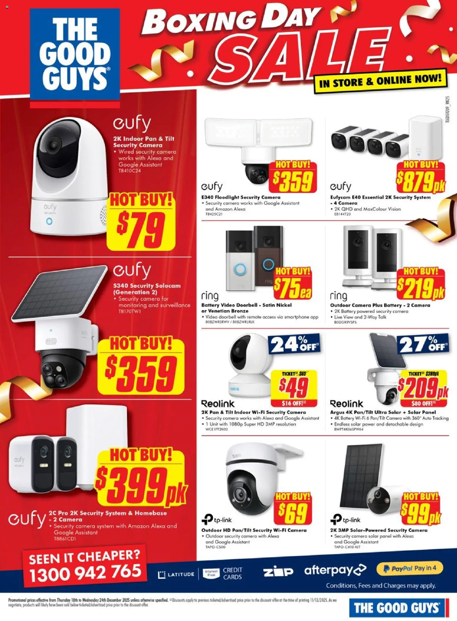 The Good Guys catalogue - valid from 17.12.2025 | Page: 20 | Products: Battery, Doorbell, Smartphone, Camera