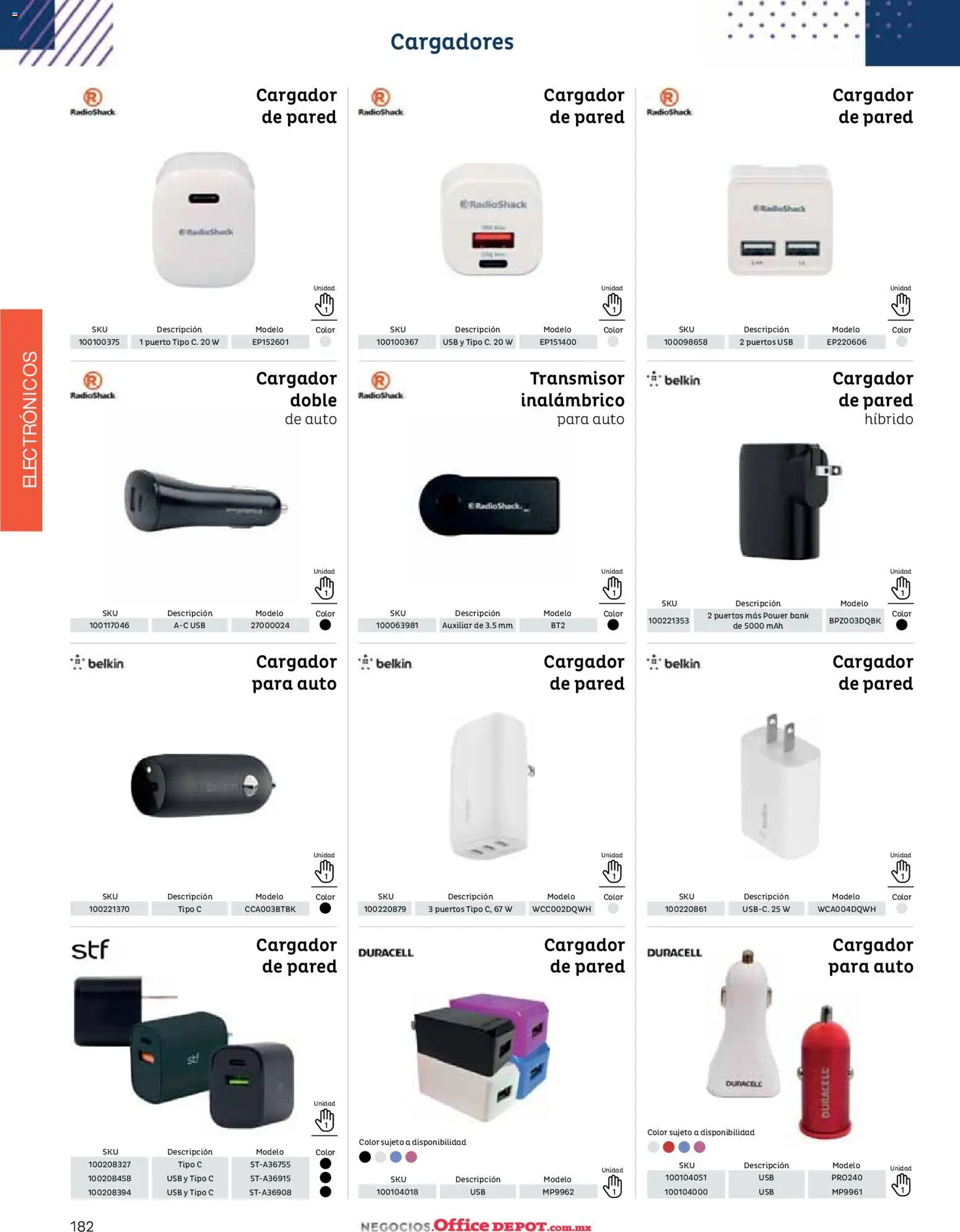 Nuevas ofertas de Office Depot válidas en toda la República Mexicana desde el 12.01.2026. ¡Encuentra las mejores ofertas en Office Depot catálogo 2026! | Página: 184 | Productos: Usb, Radio, Cargador