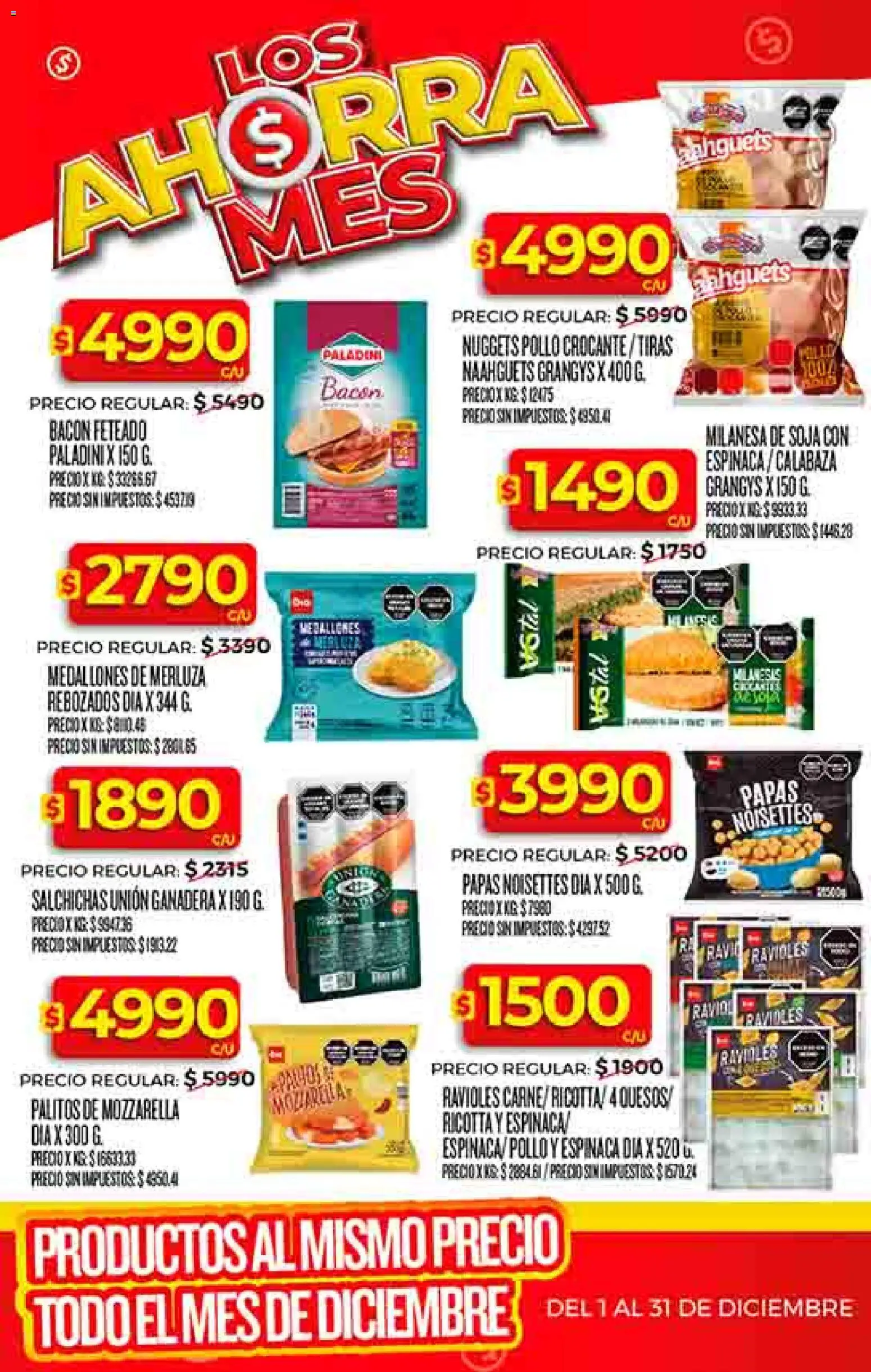 Dia - Ofertas - Salta y Jujuy │ válido desde el 17.12.2025 | Página: 26 | Productos: Pollo, Milanesa, Ravioles, Espinaca