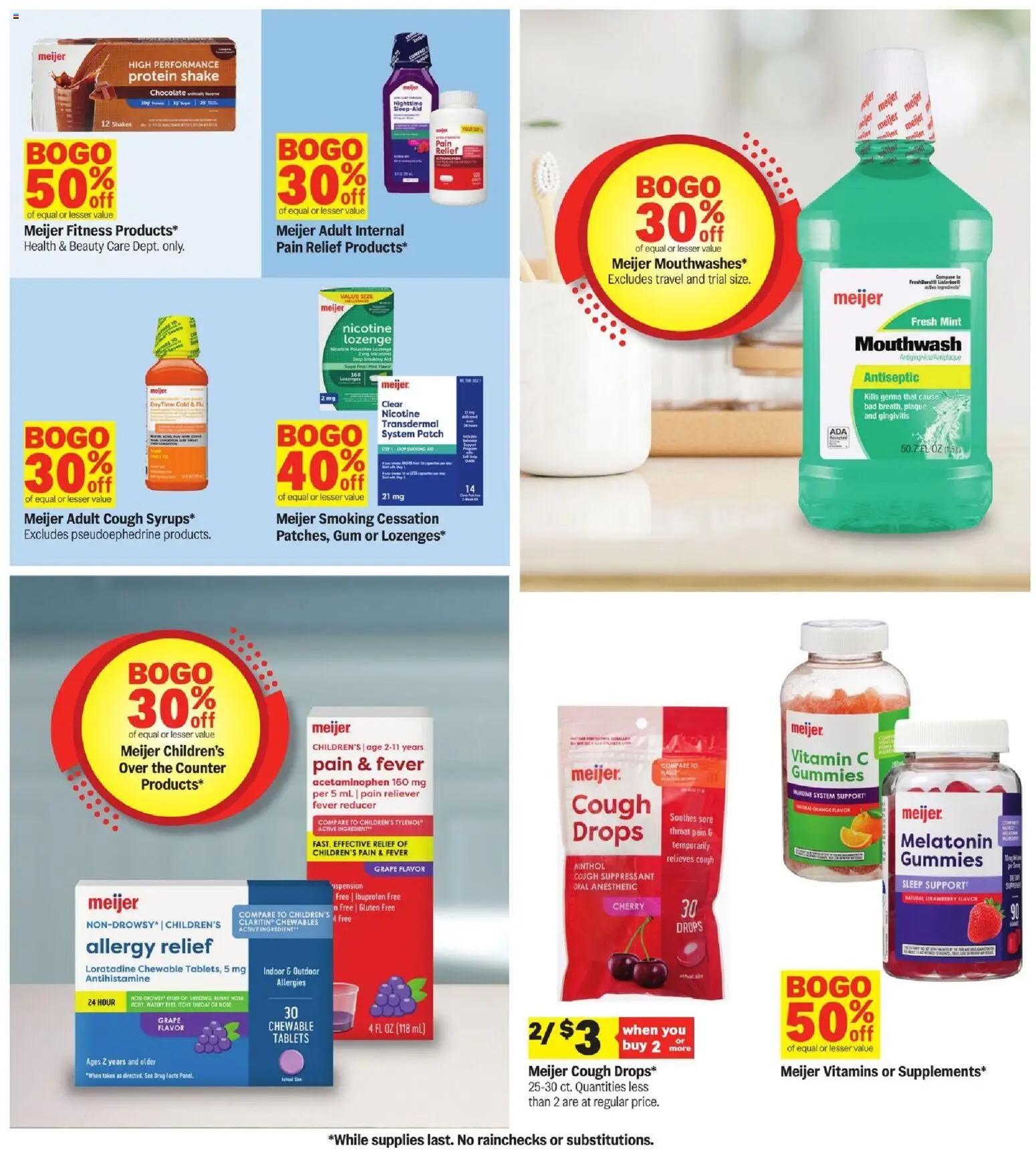 Meijer Weekly Ad - valid from 02.01.2026 | Page: 18 | Products: Vitamin, Chocolate, Mouthwash, Sugar