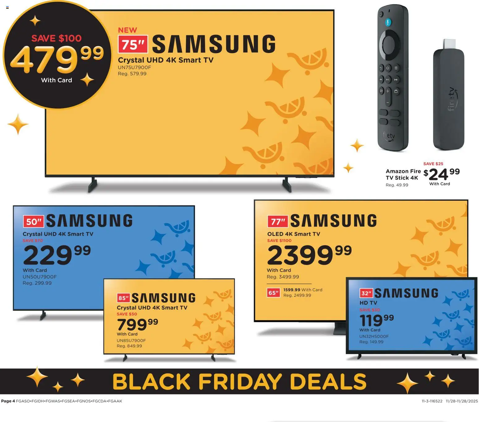 Fred Meyer Black Friday  - valid from 28.11.2025 | Page: 5 | Products: Tv