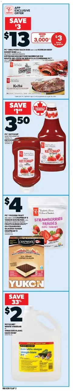 Valu Mart flyer valid from 31.07.2025 | Page: 2 | Products: Strawberries, Cream, Ice cream, PC