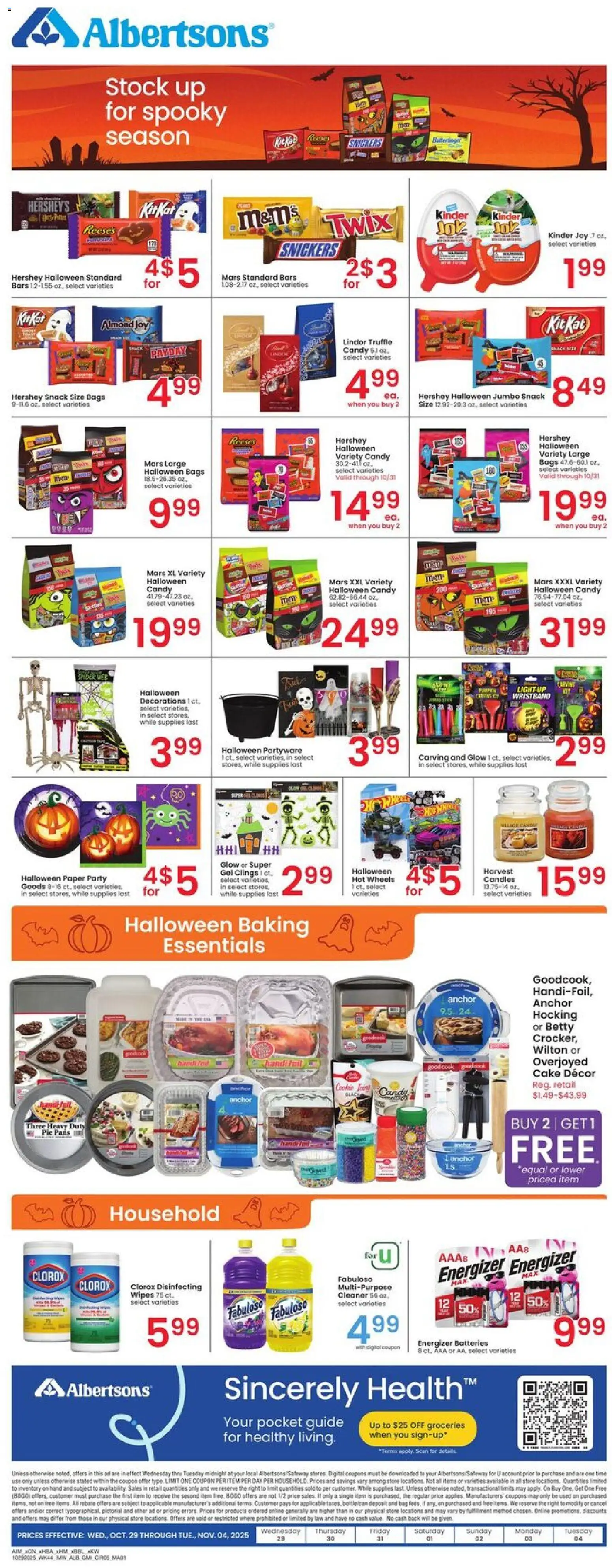 Albertsons Weekly Ad - valid from 29.10.2025 | Page: 5 | Products: Anchor, Apples