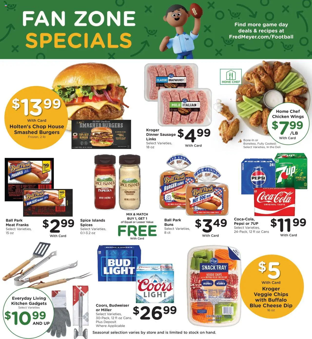 Fred Meyer Weekly Ad - valid from 17.09.2025 | Page: 7 | Products: Box, Cheese, Sausage, Fan