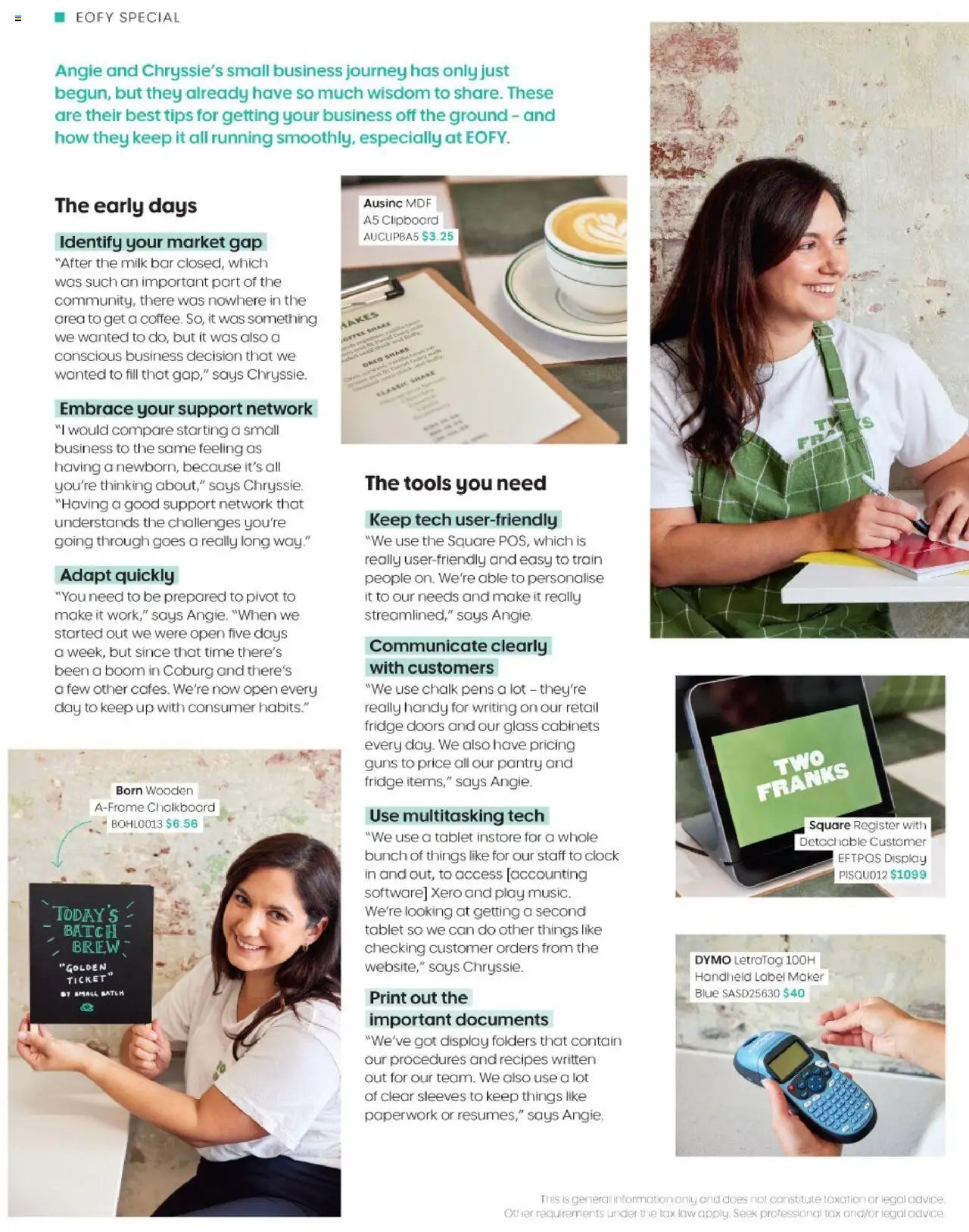Officeworks catalogue - valid from 01.05.2025 | Page: 14 | Products: Milk, Clock, Fridge, Tools