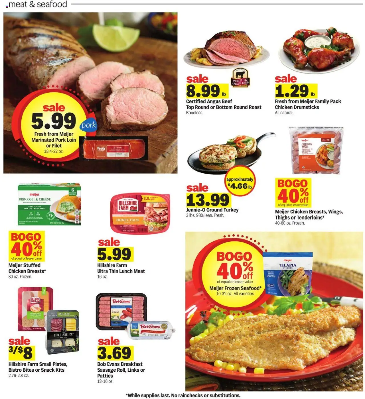 Meijer Weekly Ad - valid from 22.10.2025 | Page: 5 | Products: Broccoli, Ham, Pork, Sausage