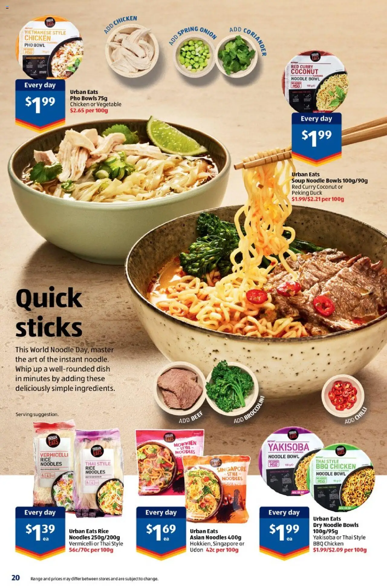 Aldi catalogue - valid from 08.10.2025 | Page: 20 | Products: Duck, Rice, Noodles, Chilli