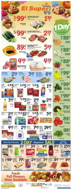 Preview of El Super weekly ads valid from 15.10.2025