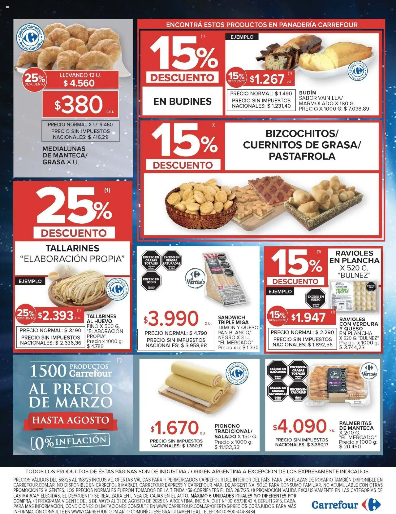 Carrefour ofertas - Salta │ válido desde el 05.08.2025 | Página: 16 | Productos: Rosario, Queso, Plancha, Ravioles