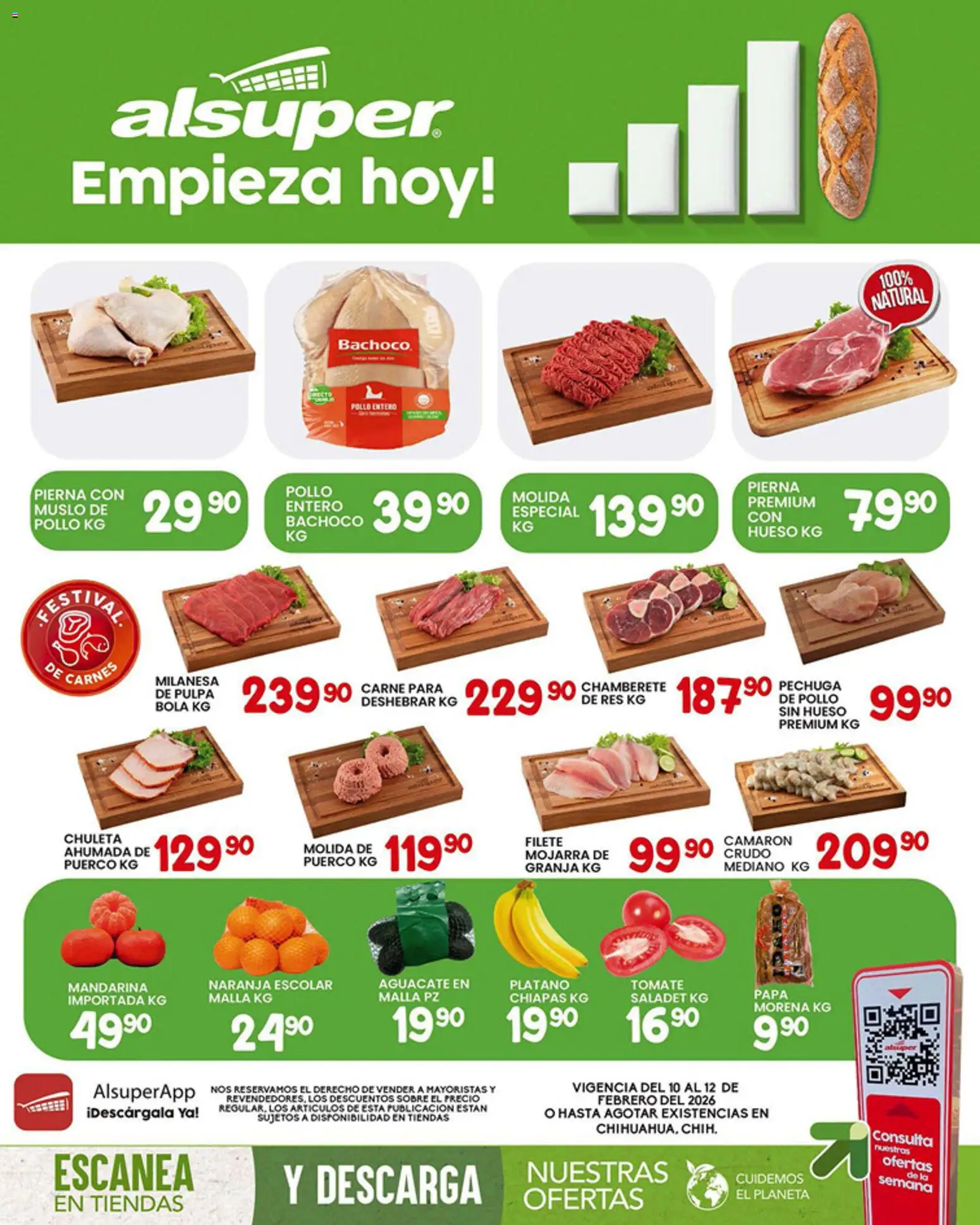 Nuevas ofertas de Alsuper válidas en toda la República Mexicana desde el 10.02.2026. ¡Encuentra las mejores ofertas en Alsuper folleto Chihuahua Capital! | Página: 1