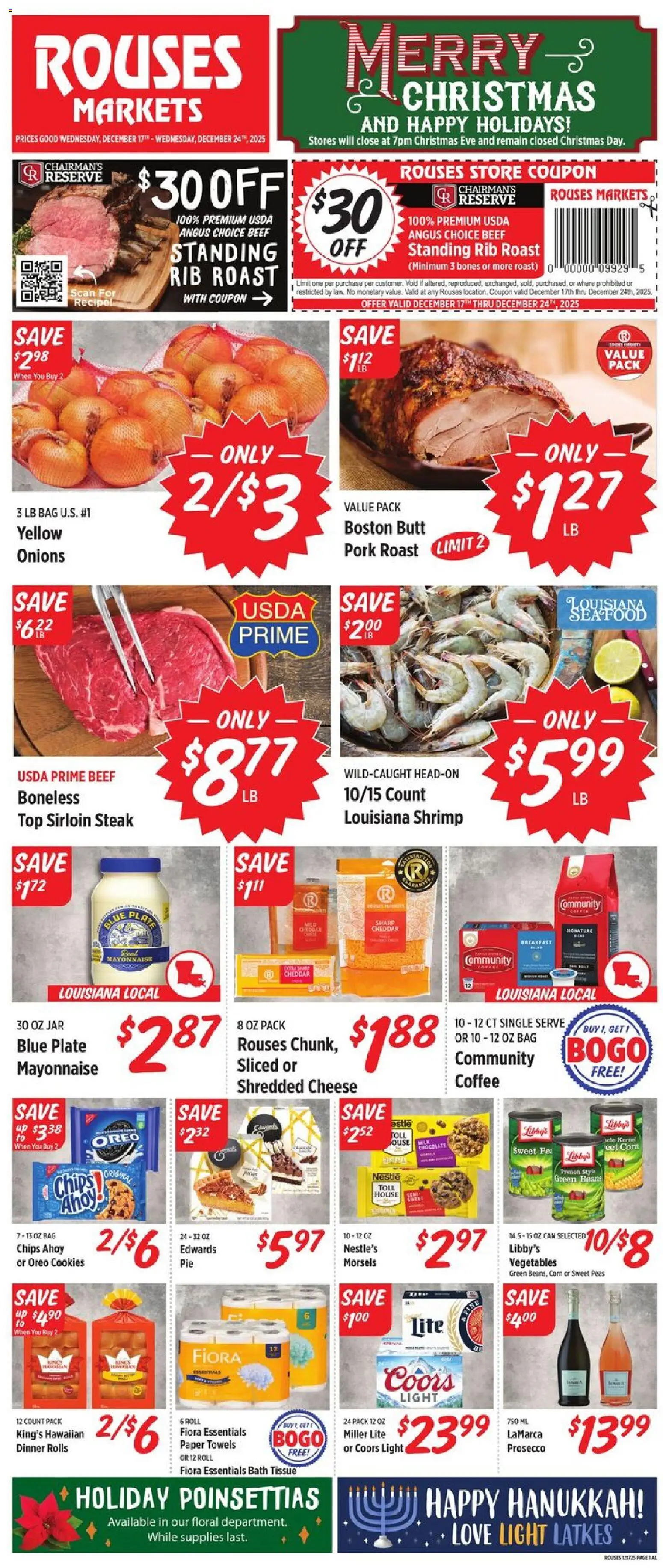 Rouses Weekly Ad - AL - valid from 17.12.2025 | Page: 2 | Products: Corn, Bath, Cheese, Cookies