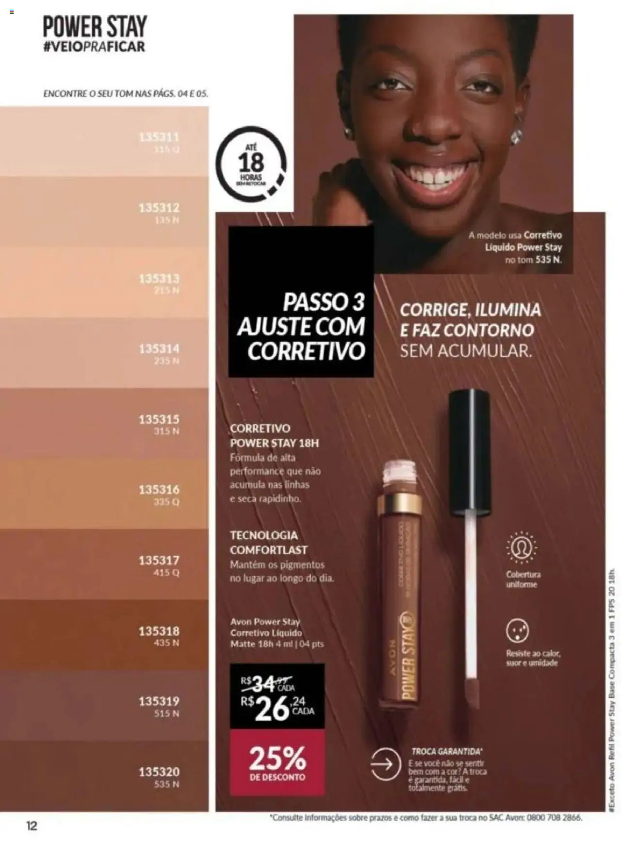 Avon Folheto - válido de 26.09.2025 | Página: 12 | Produtos: Corretivo, Base