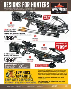 Preview of Cabela's weekly ads valid from 11.08.2025 | Page: 269 | Products: Bolts, Crossbow, Archery, Weight