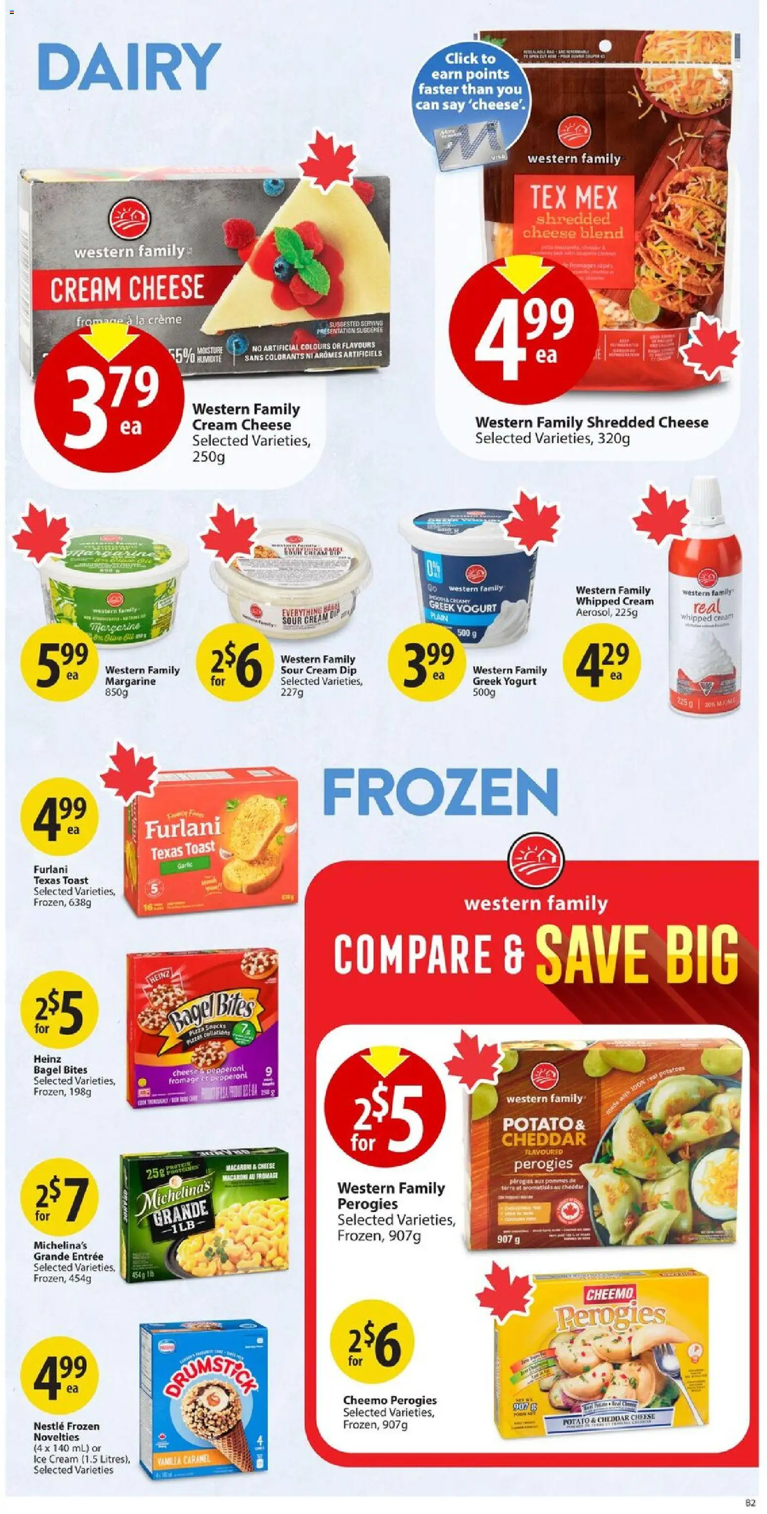 Save on foods flyer valid from 13.11.2025 | Page: 21 | Products: Cream, Ice cream, Potatoes, Pizza