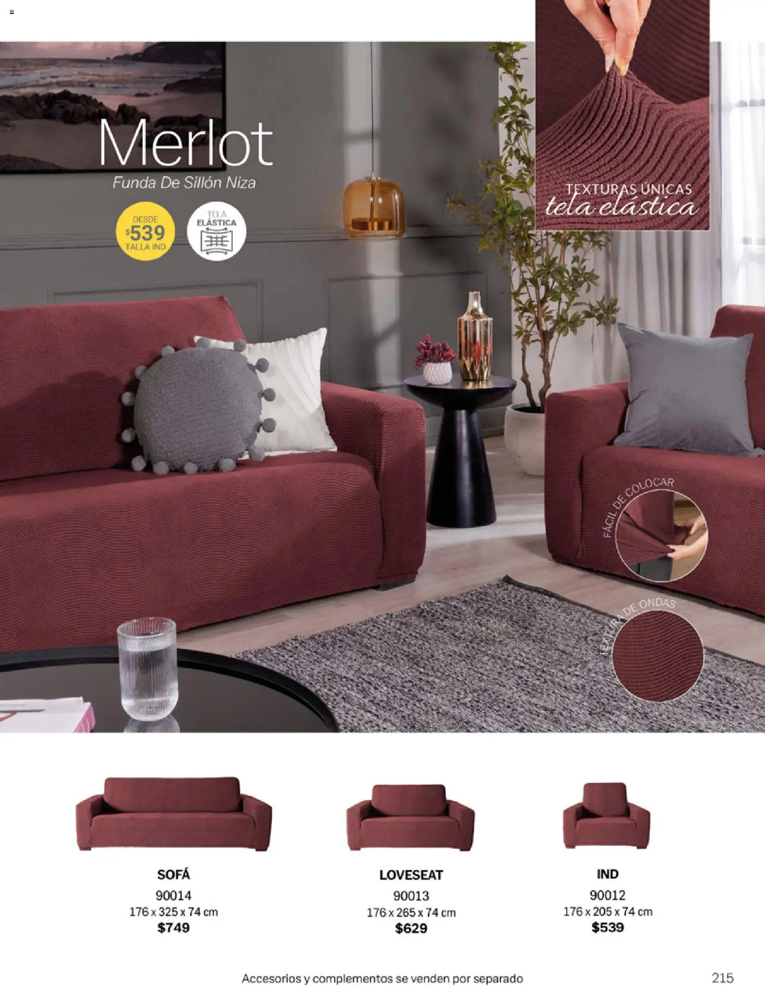 Nuevas ofertas de Vianney válidas en toda la República Mexicana desde el 06.03.2026. ¡Encuentra las mejores ofertas en Vianney catálogo Tu hogar, nuestra pasión! | Página: 217 | Productos: Sofá, Sillón, Funda