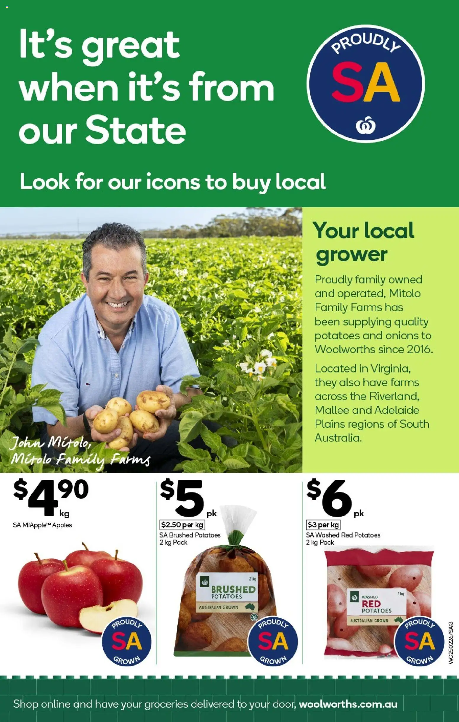 Woolworths catalogue - valid from 25.02.2026 | Page: 13 | Products: Apples, Potatoes, Onions
