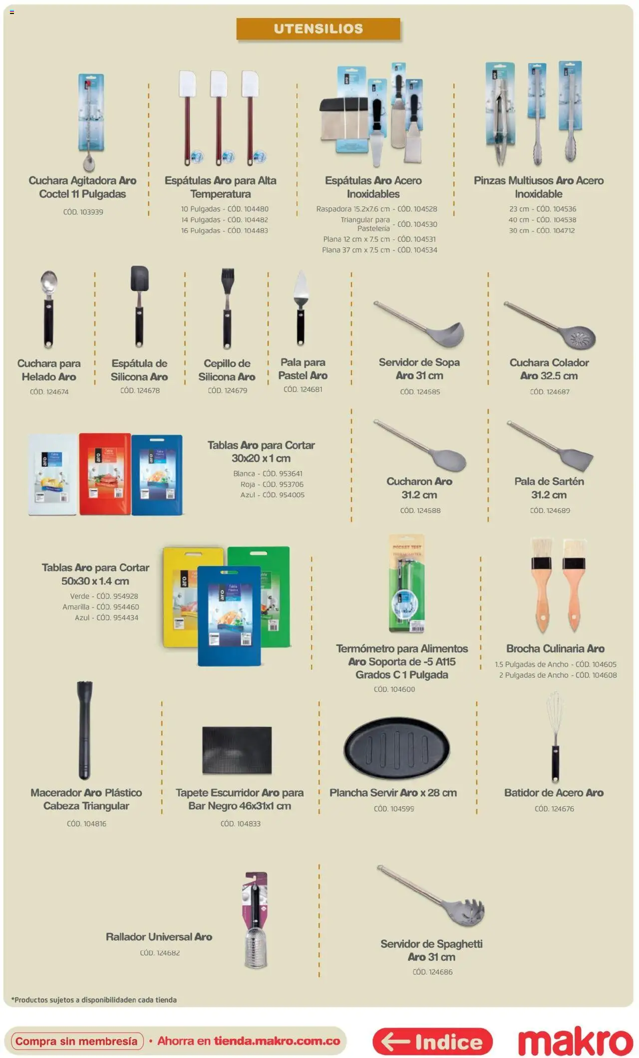 Makro revista - valida desde el 16.04.2025 | Página: 75 | Productos: Rallador, Termómetro, Brocha, Cuchara
