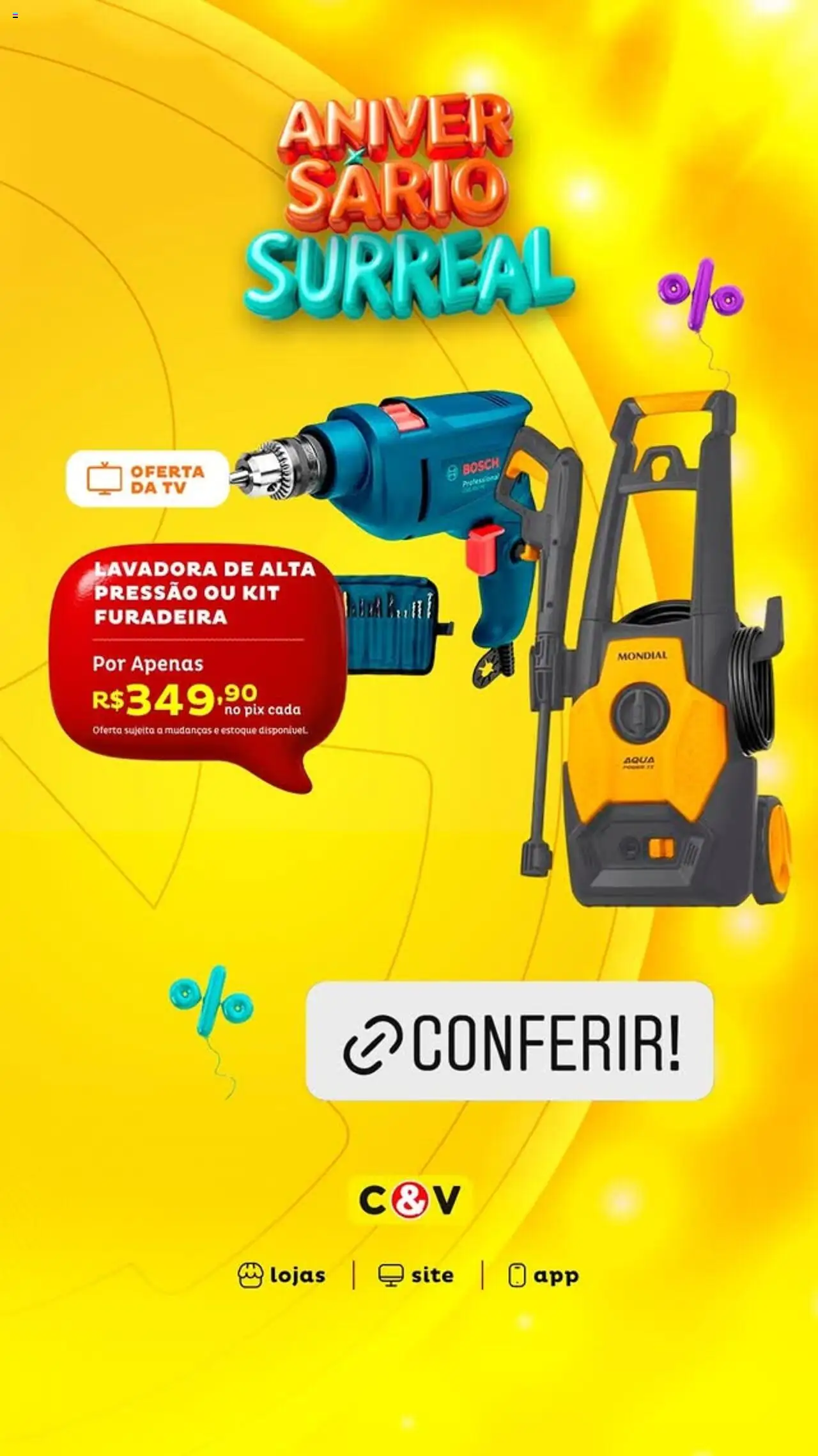 Casa e Video Folheto - válido de 08.09.2025 | Página: 4 | Produtos: Furadeira, Tv, Lavadora de alta pressão