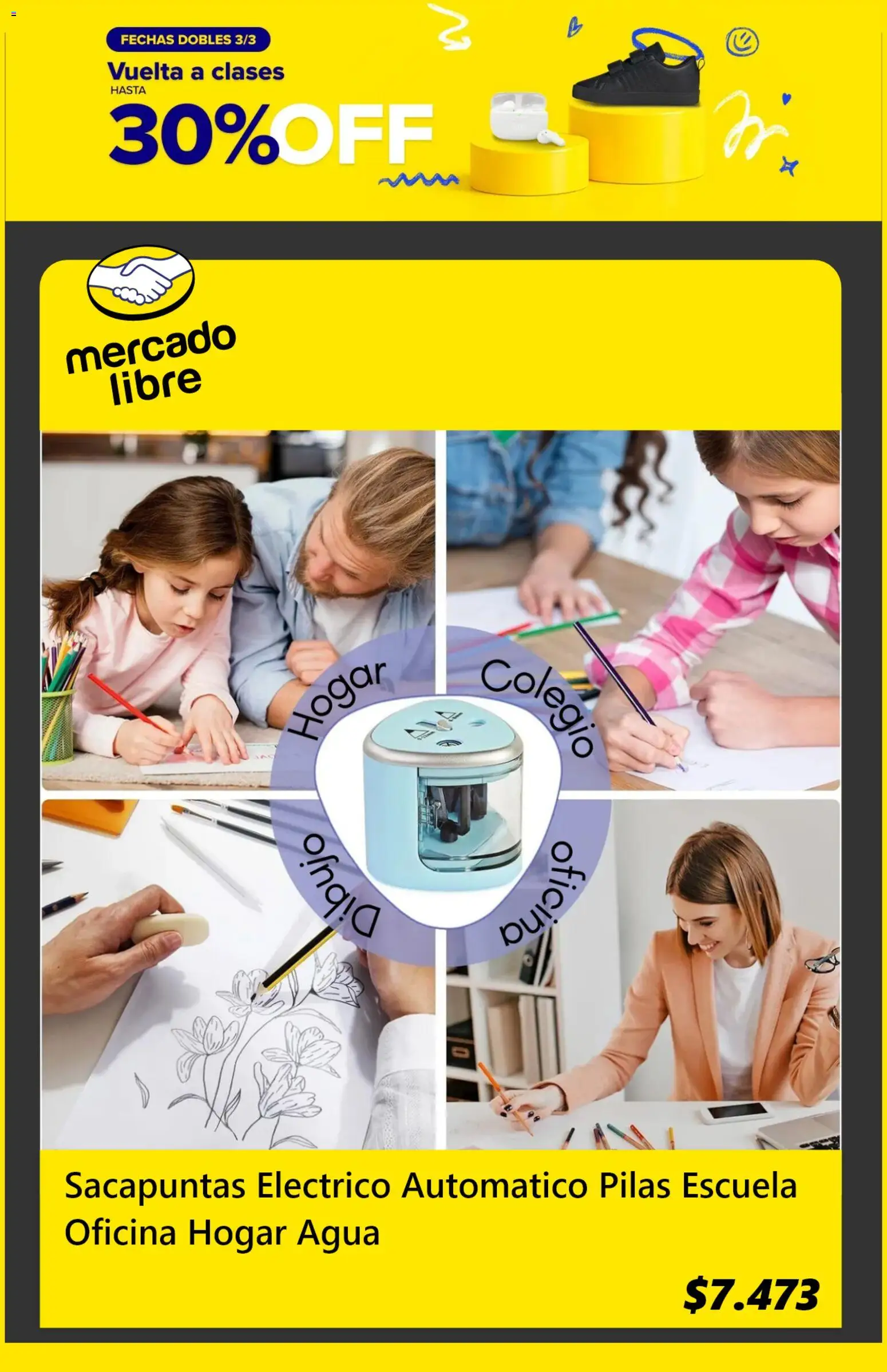 Mercado Libre ofertas  │ válido desde el 24.02.2026 | Página: 2 | Productos: Agua, Sacapuntas, Pilas