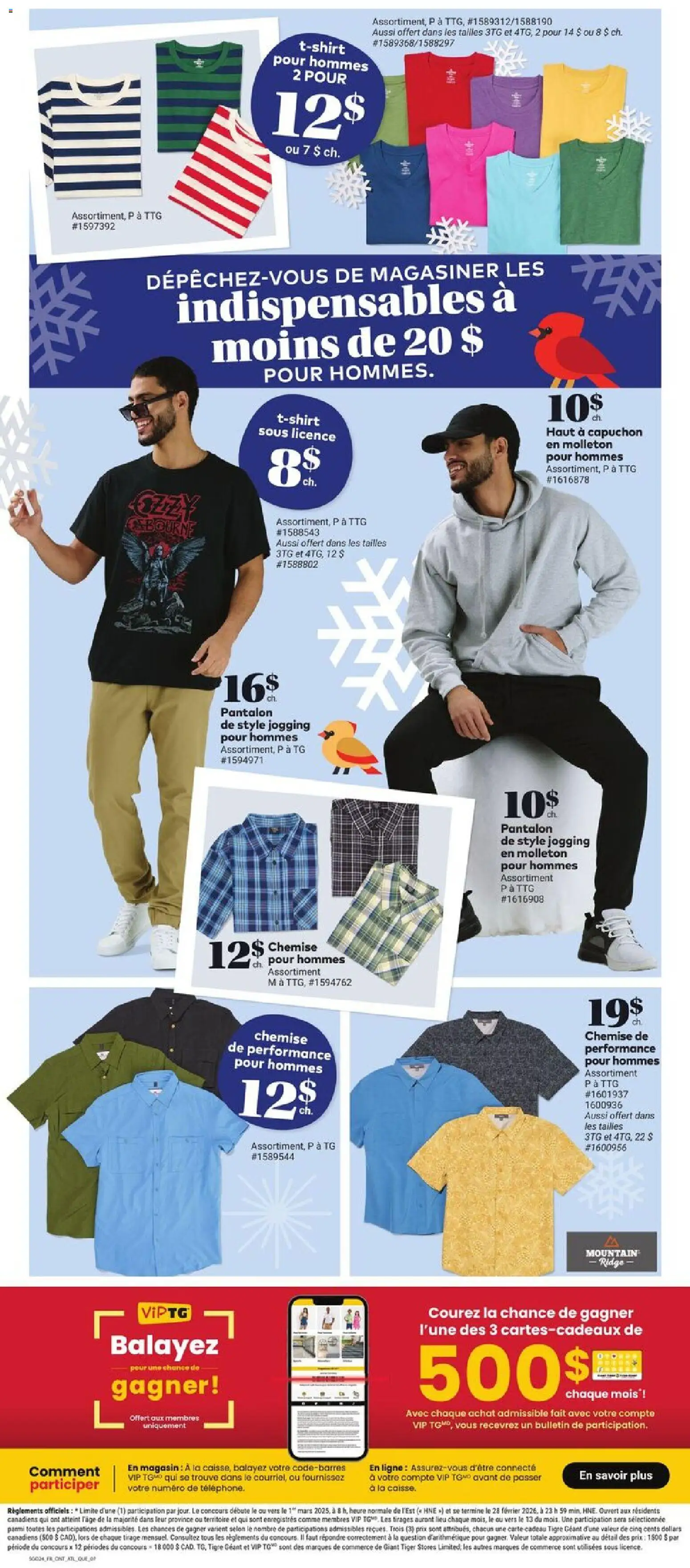 Giant Tiger flyer valid from 14.01.2026 | Page: 9 | Products: Shirt, Tshirt, Hoodie, Pants