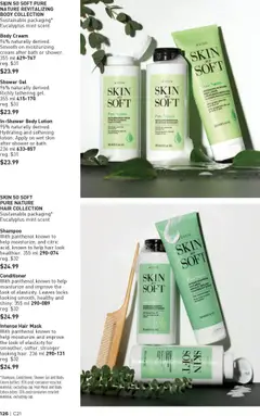 Preview of Shower Gel, 96% naturally derived. Richly lathering gel. 355 ml 415-170 from shop Avon valid from 09.10.2025 | Page: 126 | Products: Cream, Conditioner, Mask, Body lotion