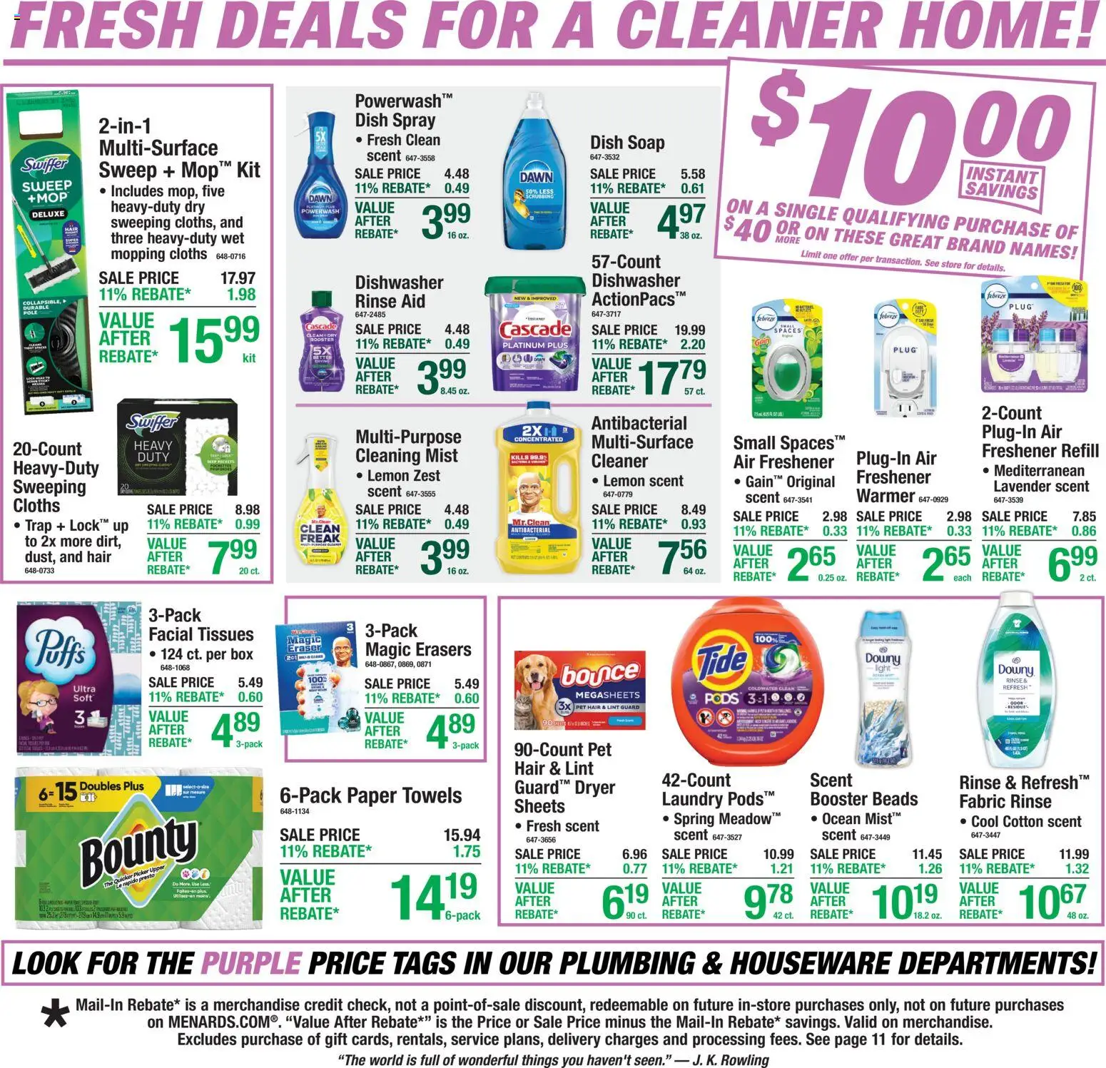 Menards Weekly Ad - valid from 09.04.2026 | Page: 17 | Products: Box, Soap, Lemon, Dryer