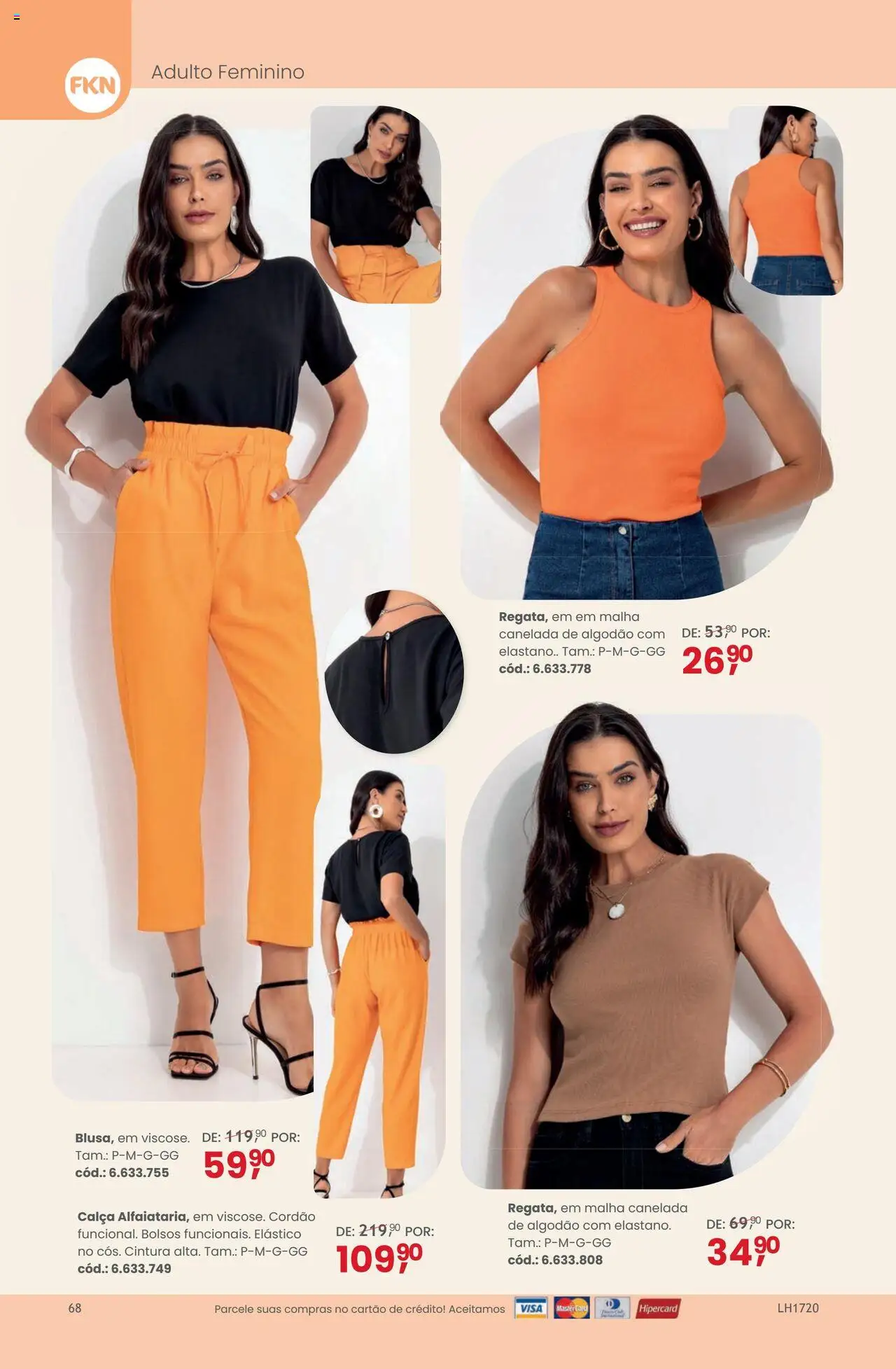 Quatro Estações Folheto - válido de 01.07.2025 | Página: 68 | Produtos: Calça, Algodão