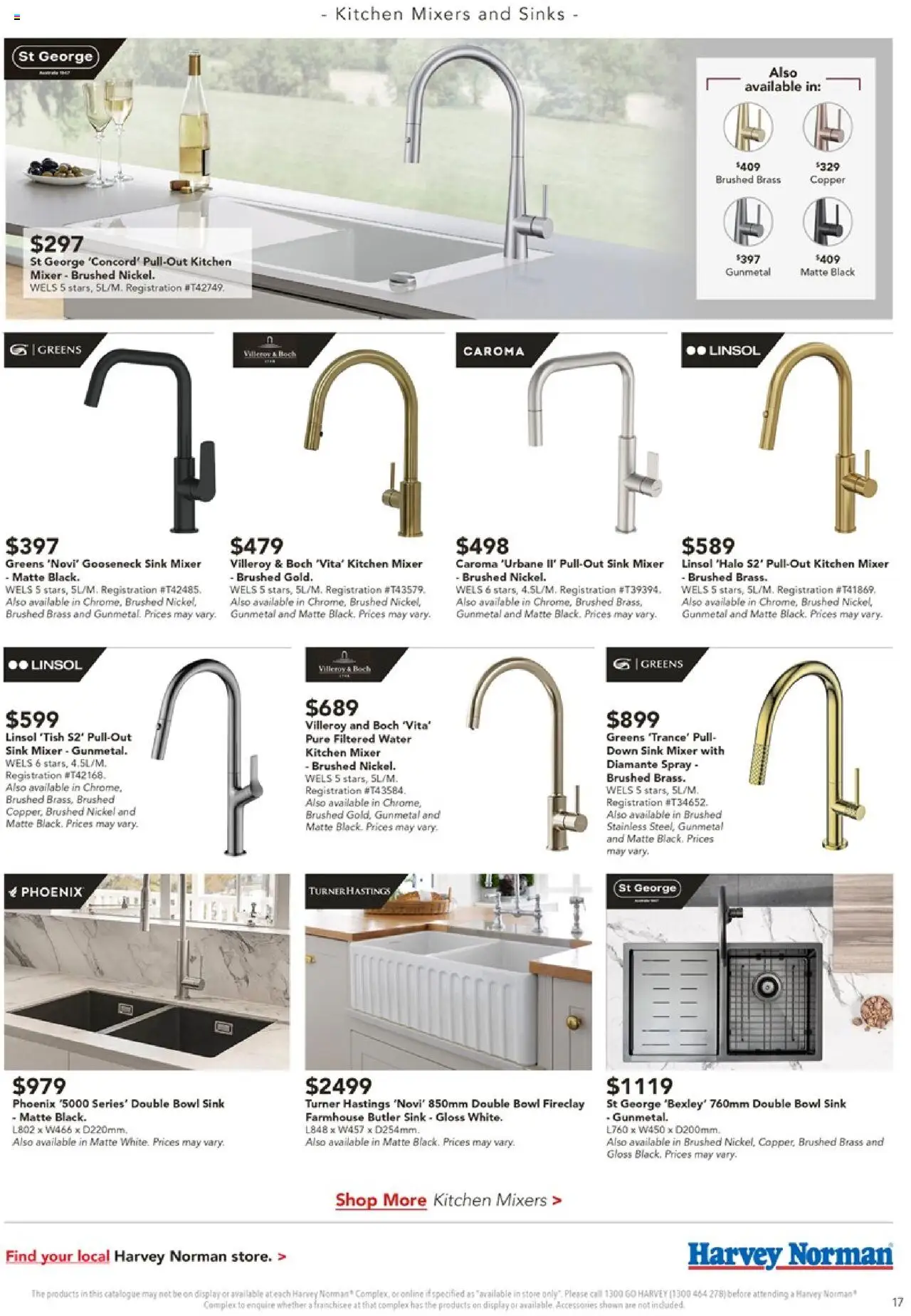 Harvey Norman catalogue - valid from 07.08.2025 | Page: 17 | Products: Sink, Water, Greens, Accessories