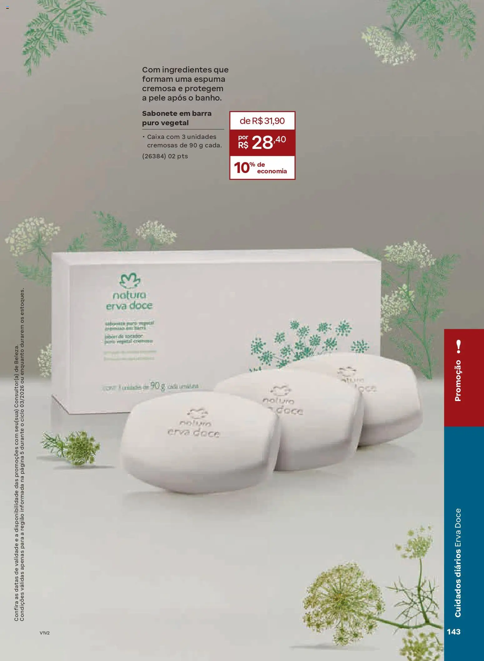 Natura Folheto - válido de 04.02.2026 | Página: 143 | Produtos: Caixa, Sabonete