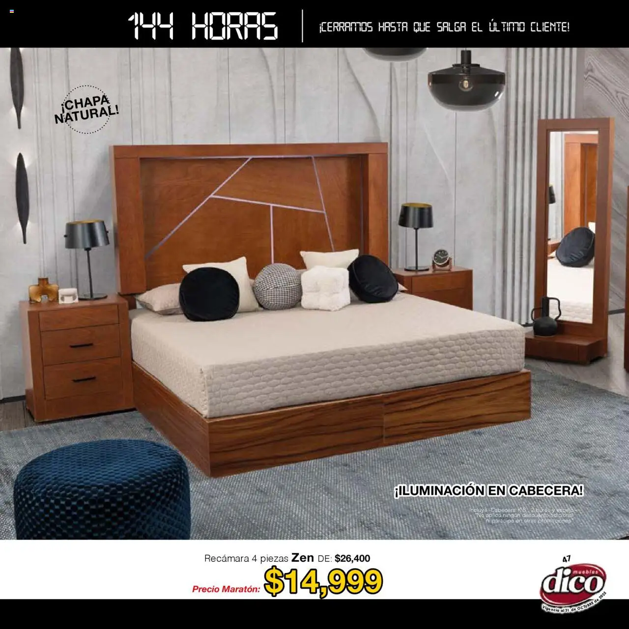 Nuevas ofertas de Muebles Dico válidas en toda la República Mexicana desde el 01.01.2025. ¡Encuentra las mejores ofertas en Muebles Dico - Catálogo Venta Maratónica Pacifico! | Página: 47 | Productos: Cabecera