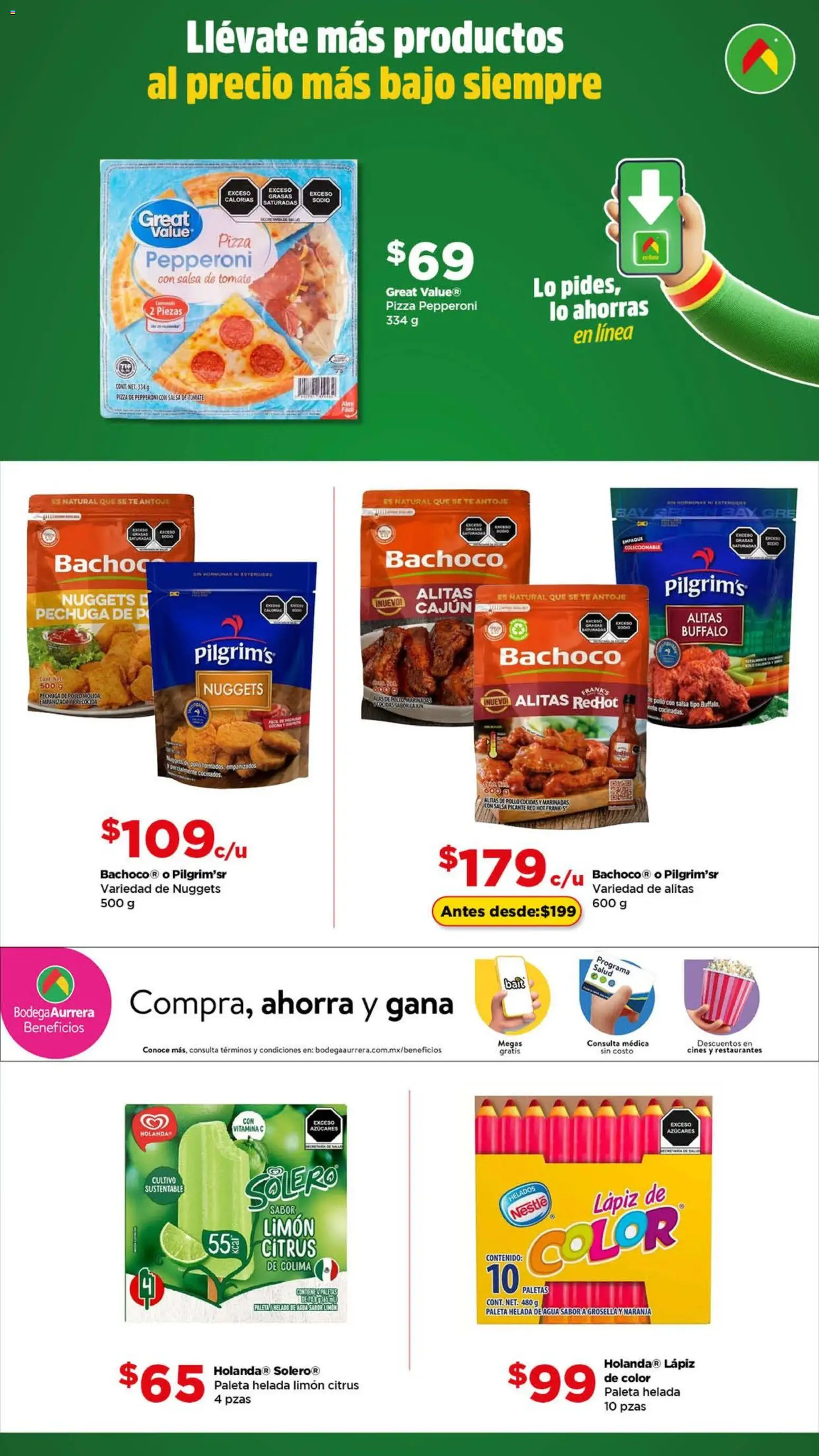 Nuevas ofertas de Bodega Aurrerá válidas en toda la República Mexicana desde el 01.01.2026. ¡Encuentra las mejores ofertas en Bodega Aurrerá folleto Precios más bajos siempre! | Página: 7 | Productos: Tomate, Limón, Helado, Té