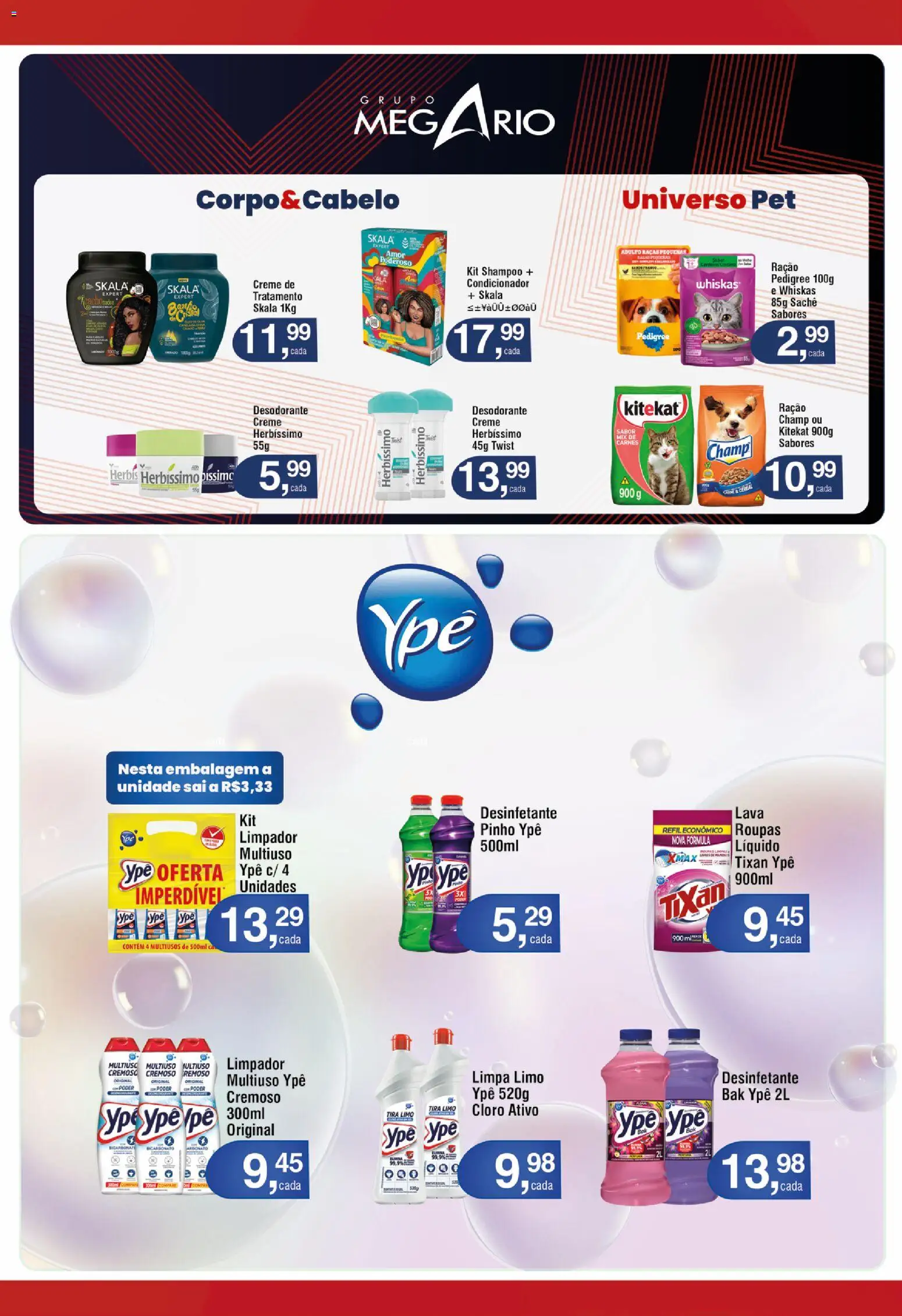 Royal Supermercados Folheto - válido de 06.04.2026 | Página: 13 | Produtos: Shampoo, Cloro, Condicionador, Creme