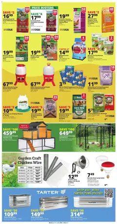 Preview of Rural King weekly ads valid from 12.03.2026 | Page: 2 | Products: Wire, Coffee, Starter, Poultry