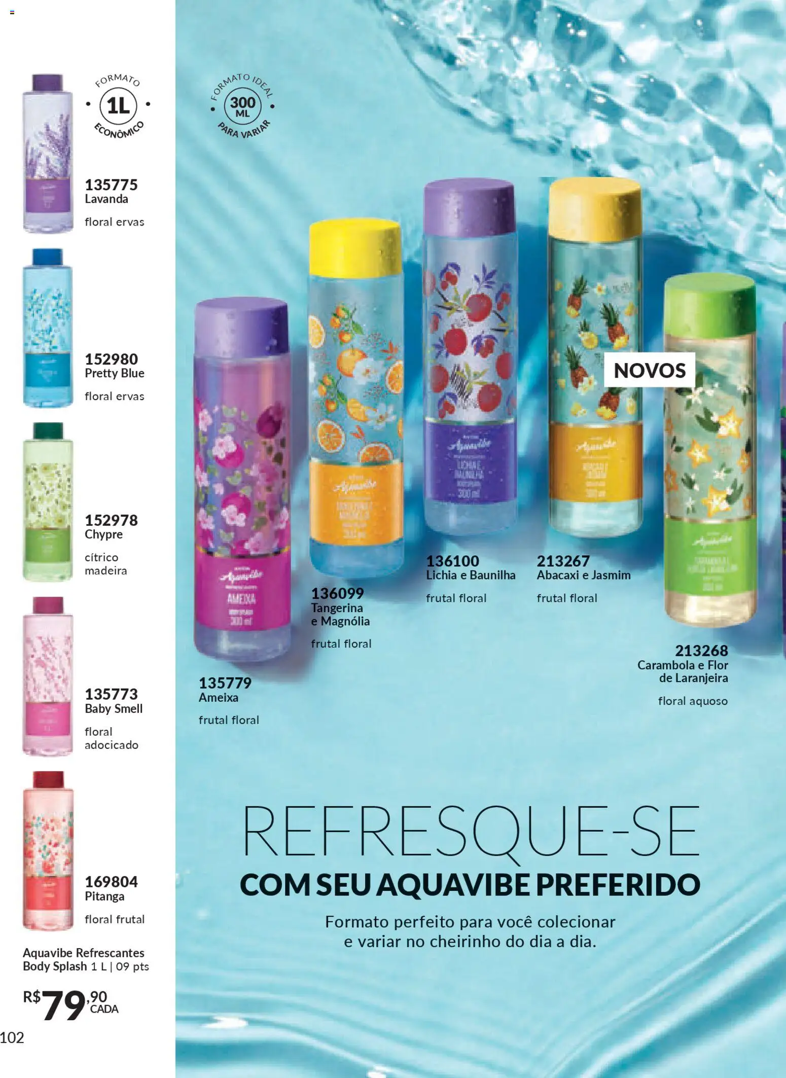 Avon Folheto - válido de 19.12.2025 | Página: 102 | Produtos: Lichia, Abacaxi, Body, Ameixa