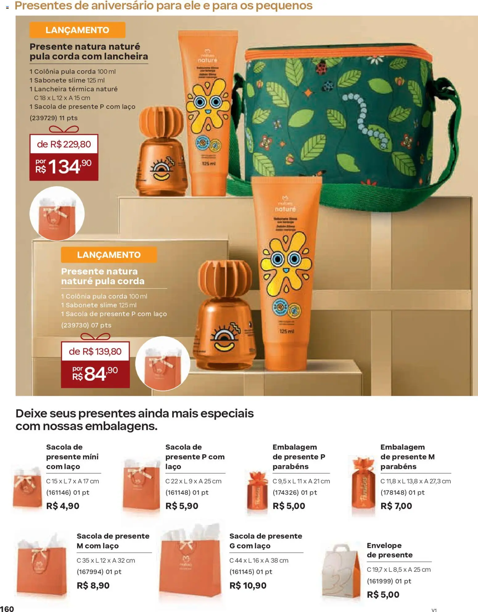 Natura Folheto - válido de 26.12.2025 | Página: 160 | Produtos: Lancheira, Slime, Envelope, Sabonete