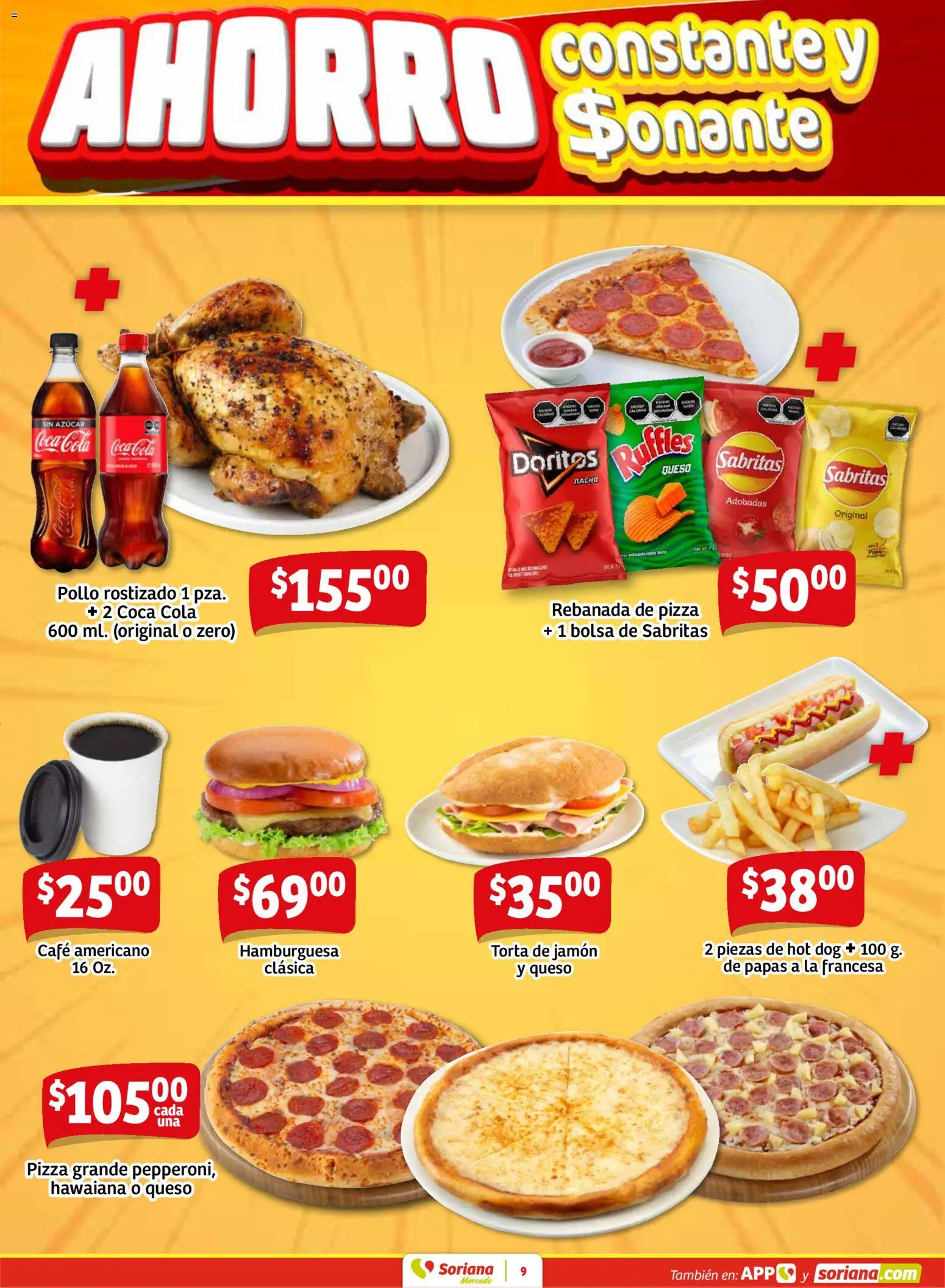 Nuevas ofertas de Soriana válidas en toda la República Mexicana desde el 29.01.2026. ¡Encuentra las mejores ofertas en Soriana - Fin de Semana Mercado: Coah, Chih y Dur! | Página: 7 | Productos: Pollo, Queso, Jamón, Pizza