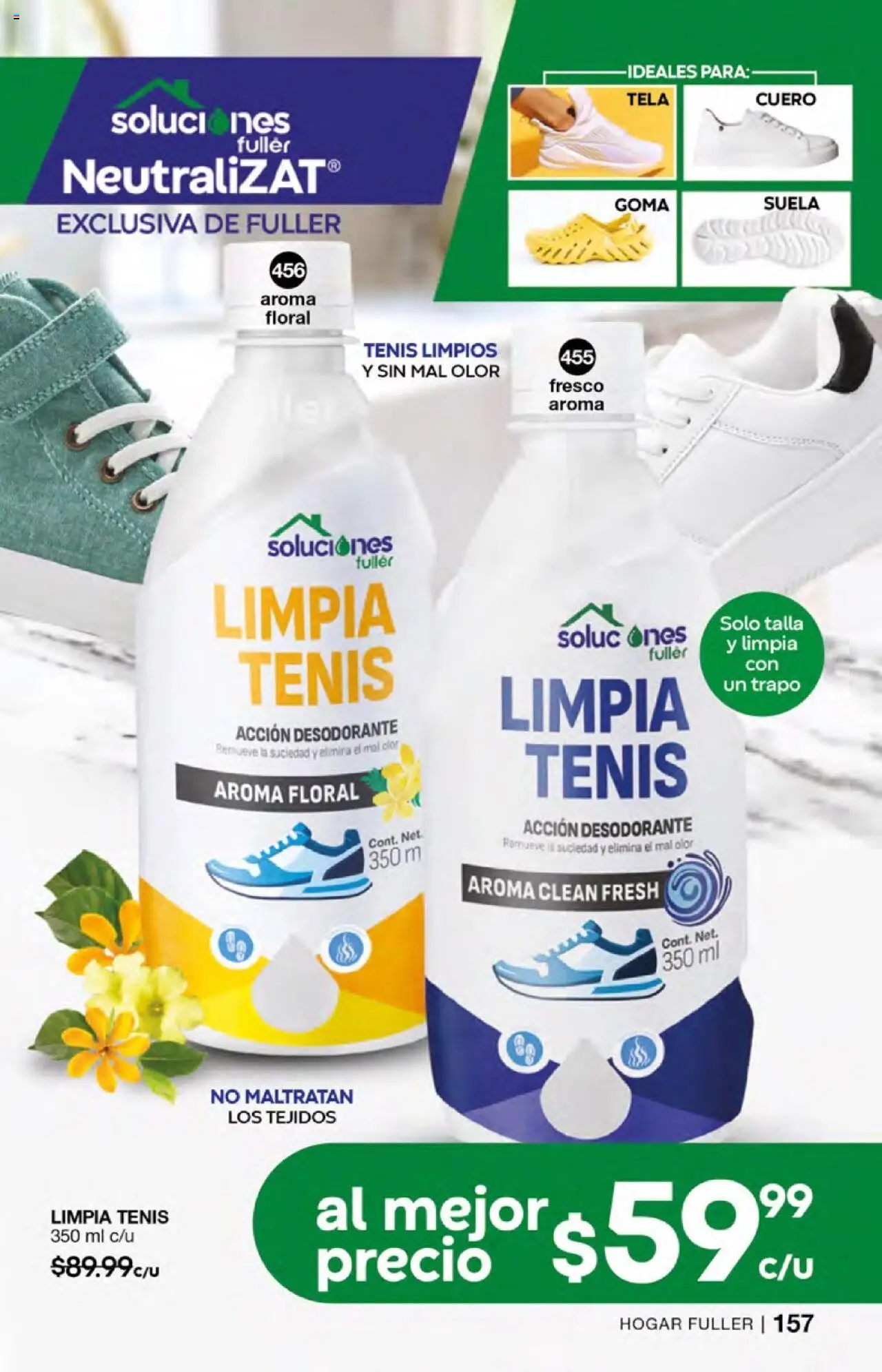 Nuevas ofertas de Fuller válidas en toda la República Mexicana desde el 01.10.2025. ¡Encuentra las mejores ofertas en Fuller - Campaña 13 2025! | Página: 157 | Productos: Desodorante, Tenis